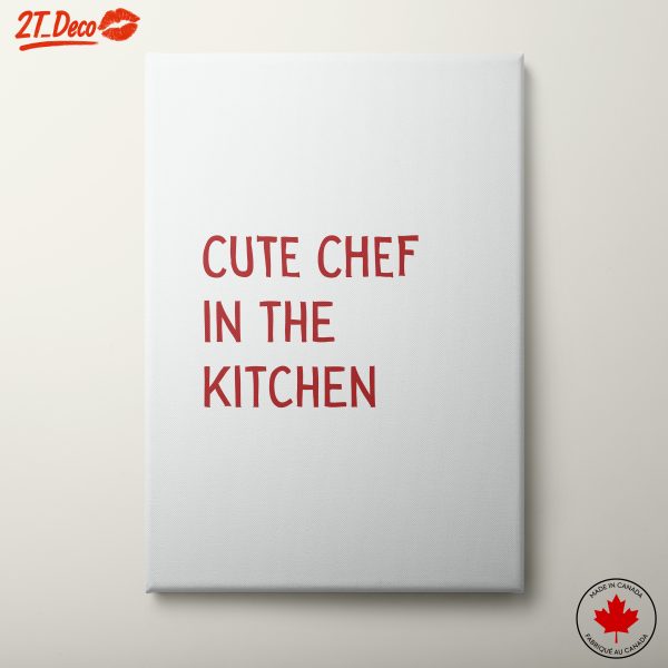 Cute Chef in the Kitchen Inspirational Artwork