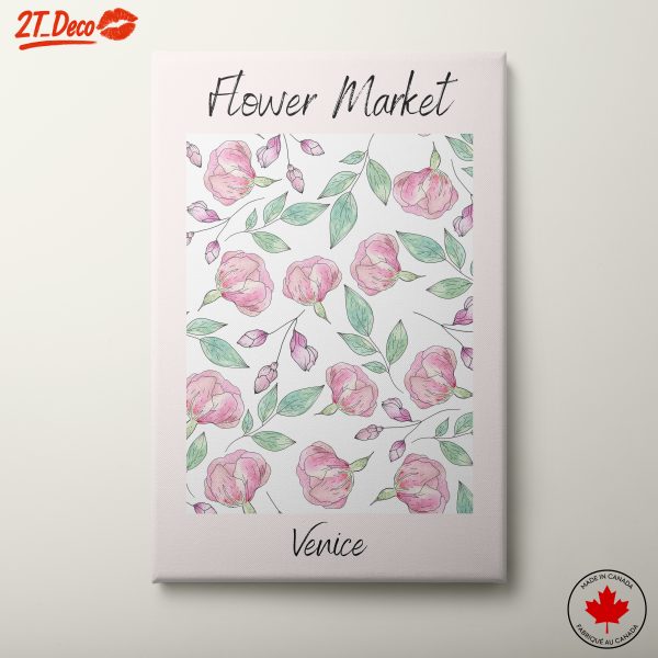 Flower Market Artwork Inspired by Venice
