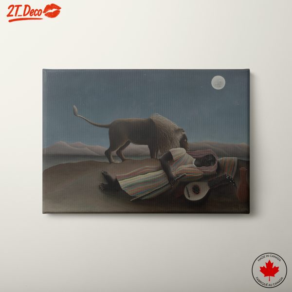 Dreamlike Evening Scene with Lion