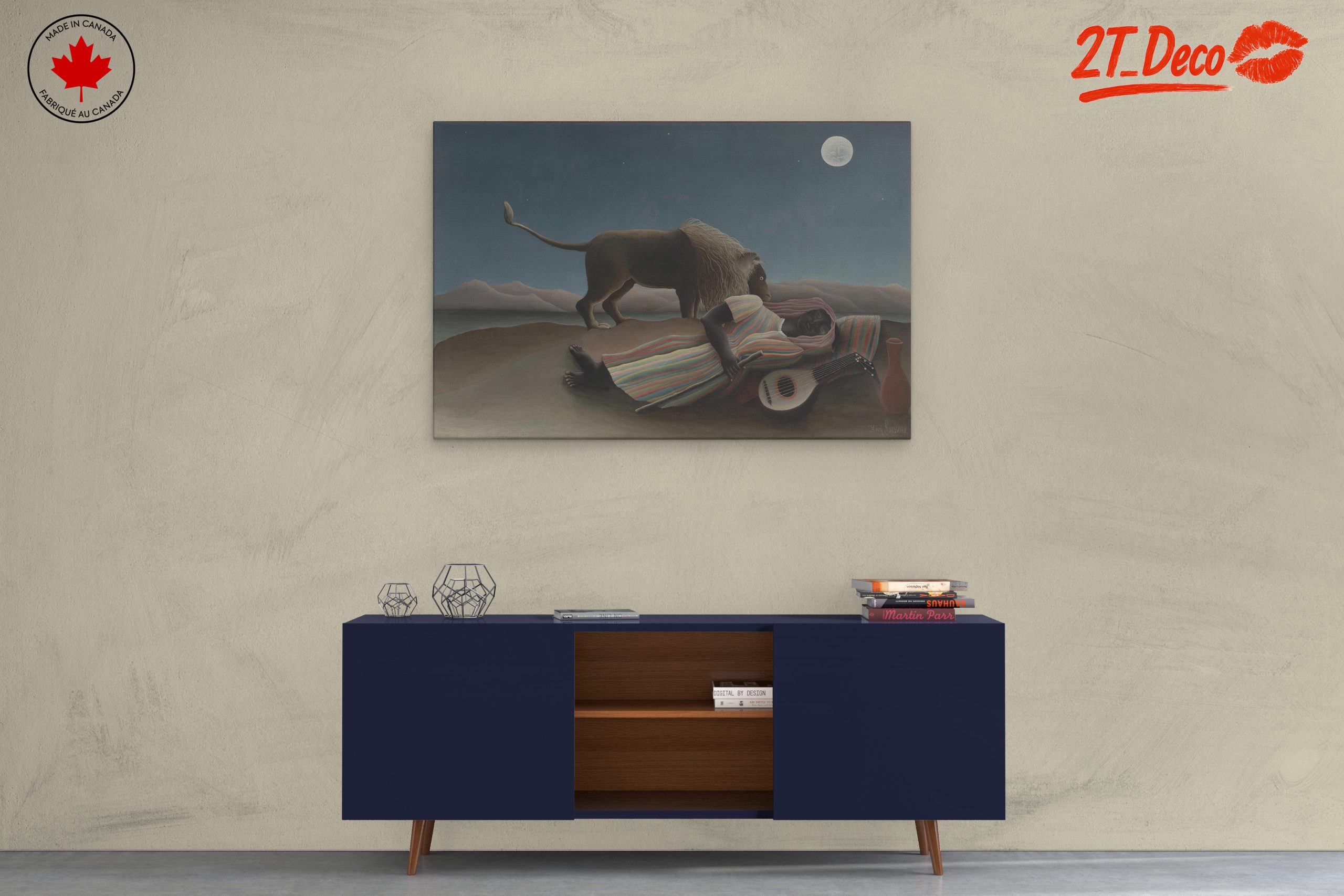 Dreamlike Evening Scene with Lion - Image 3