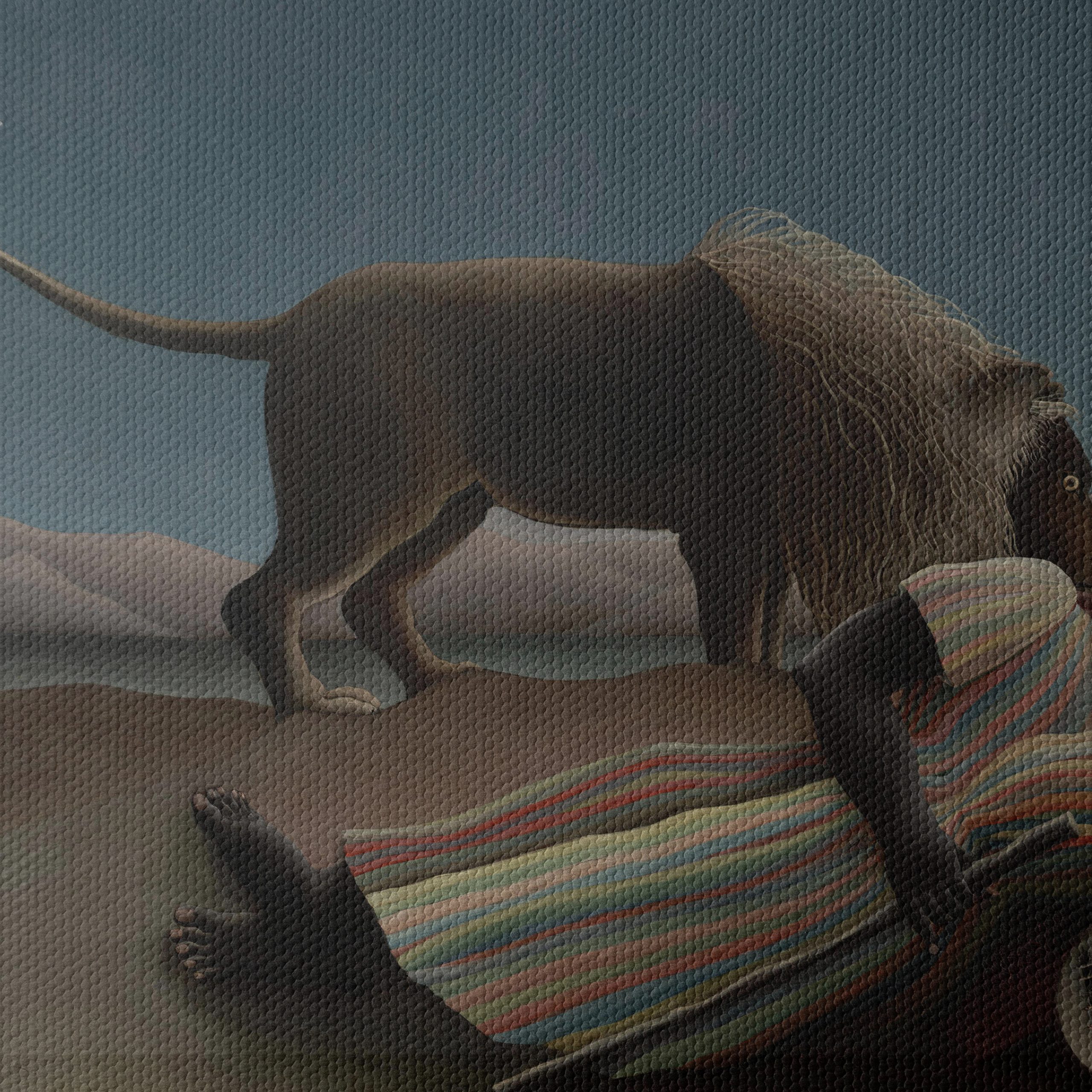Dreamlike Evening Scene with Lion - Image 4