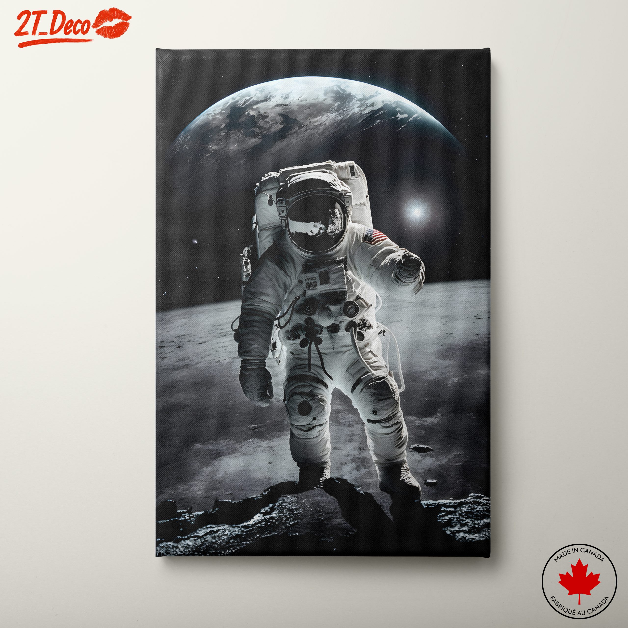 Astronaut in Space with Earth