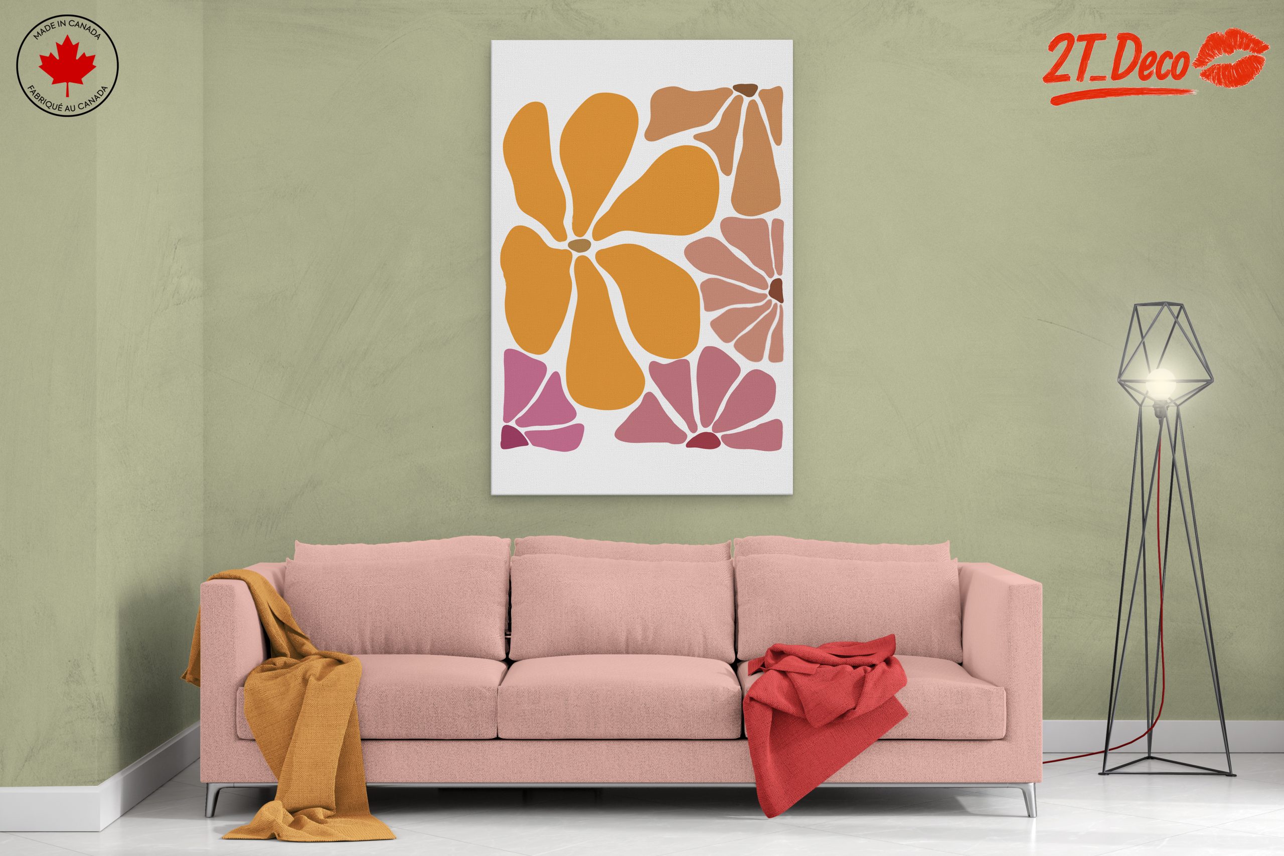 Stylized Botanical Floral Artwork 2 - Image 2