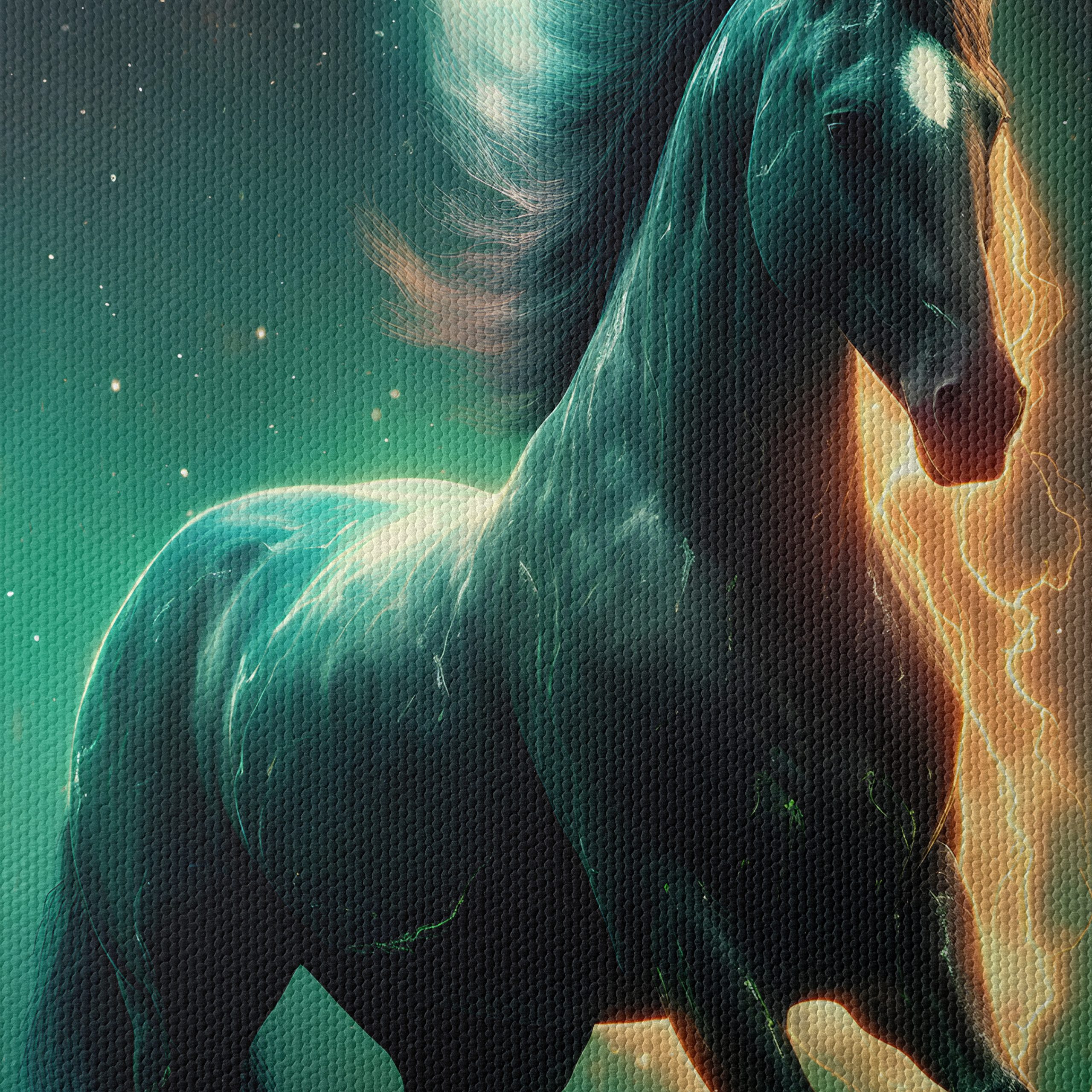 Dynamic Horse Art with Lightning Effects - Image 4