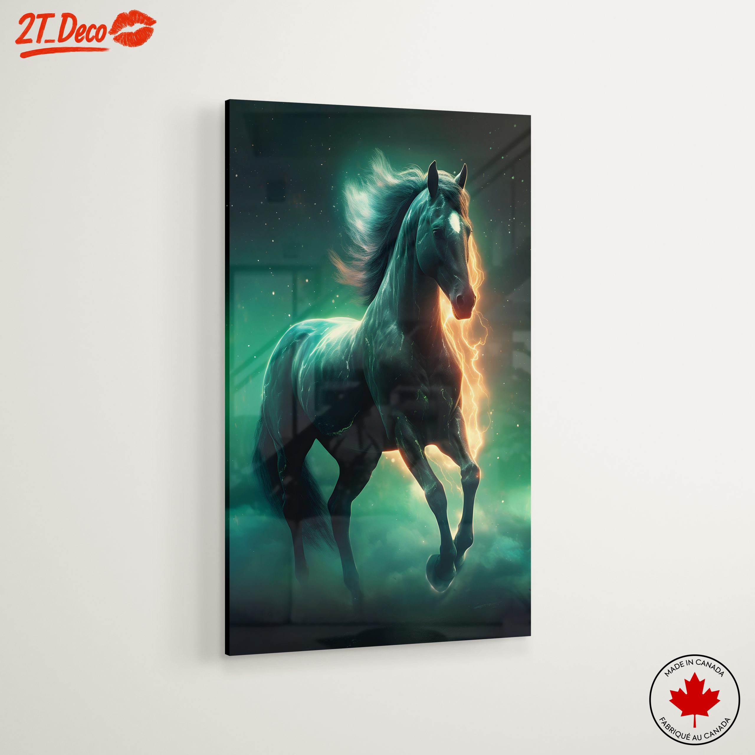 Dynamic Horse Art with Lightning Effects - Image 6