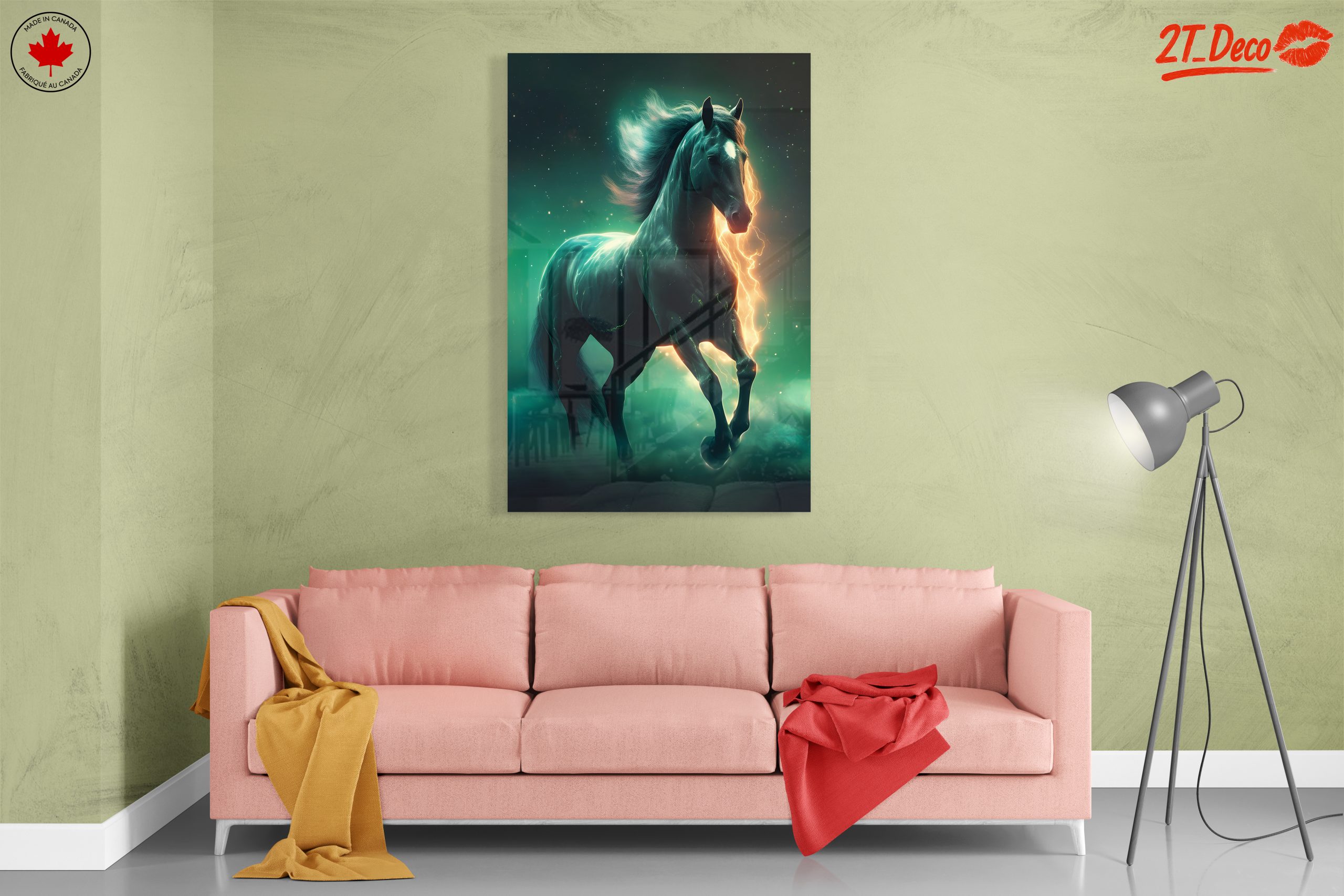Dynamic Horse Art with Lightning Effects - Image 7