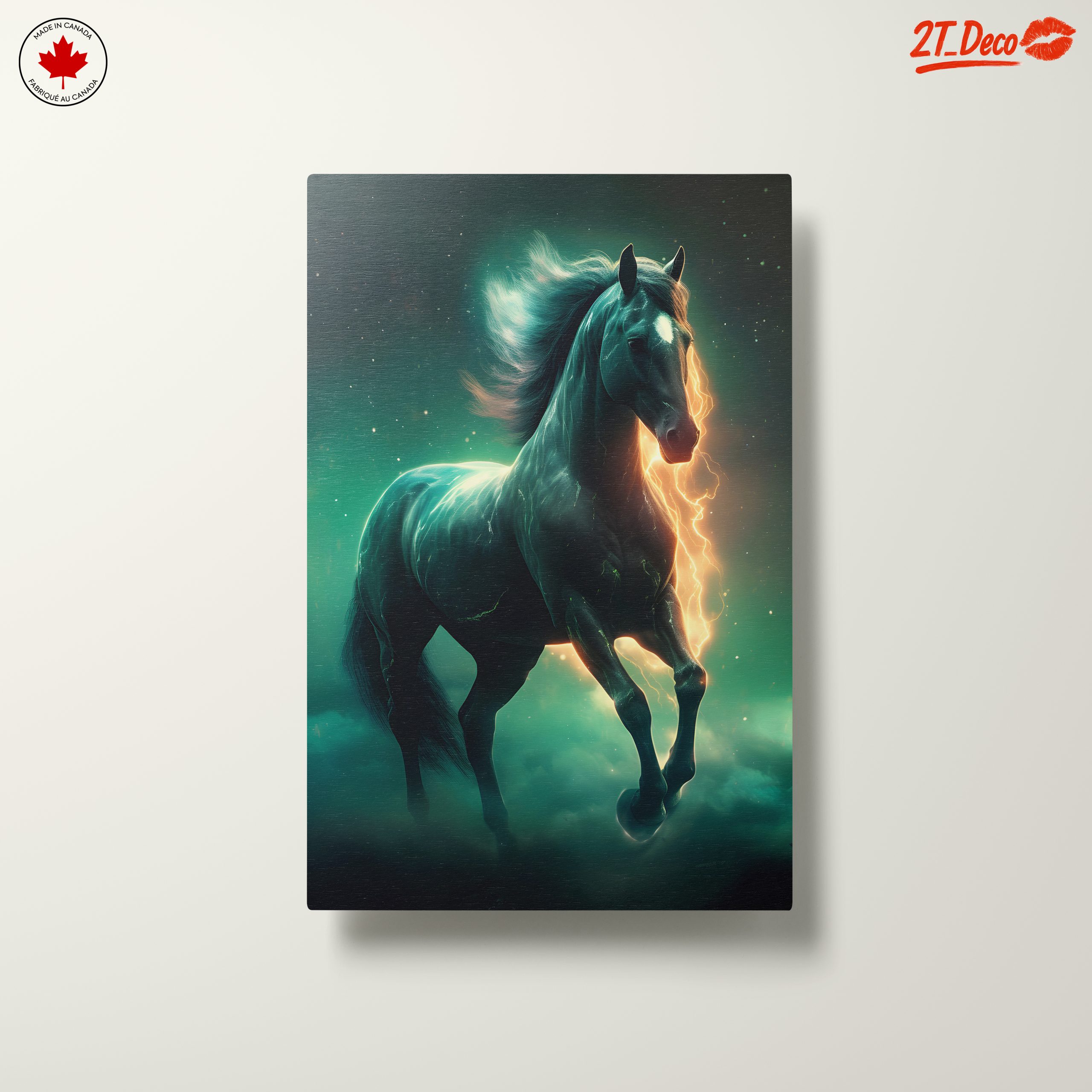 Dynamic Horse Art with Lightning Effects - Image 10
