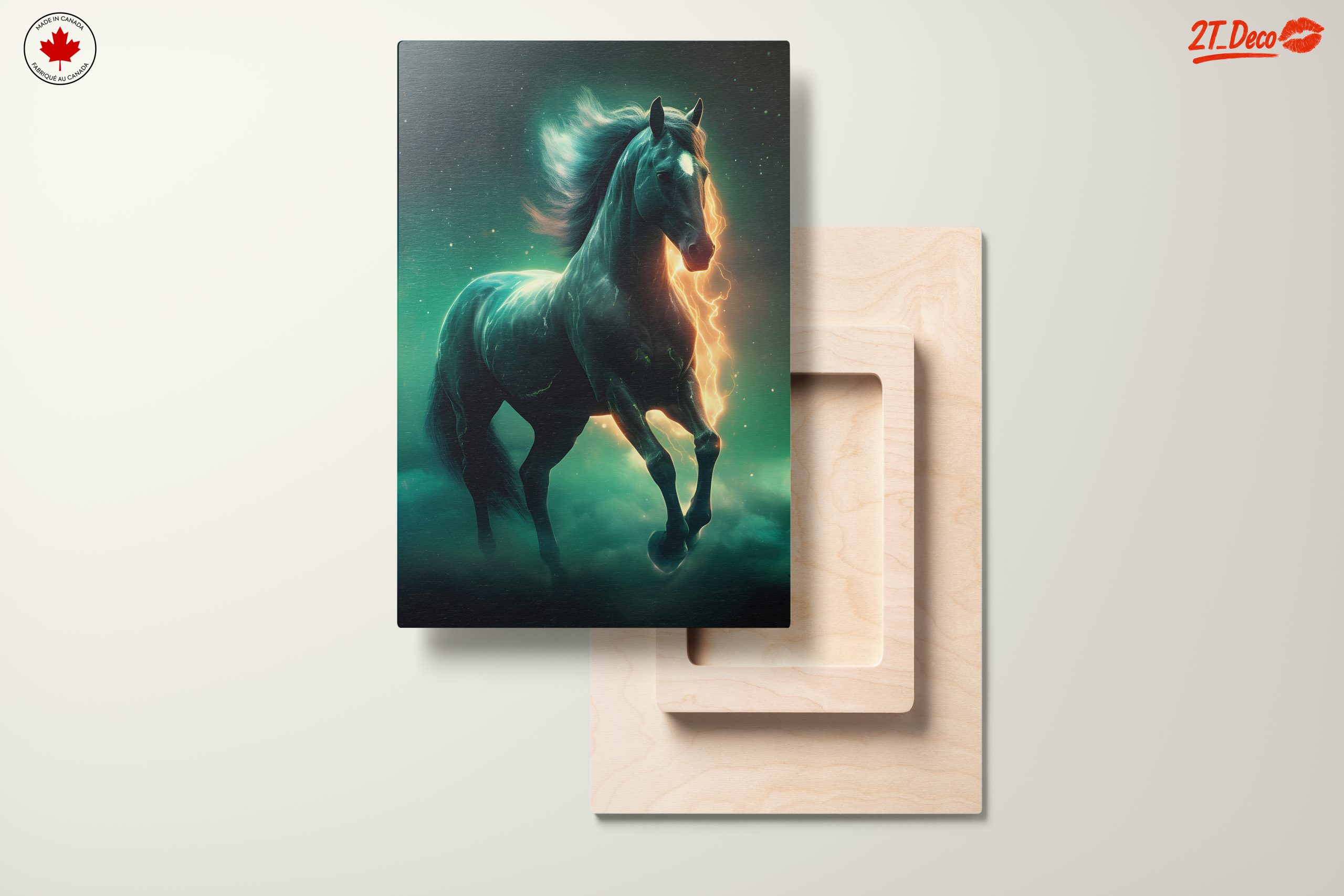 Dynamic Horse Art with Lightning Effects - Image 11