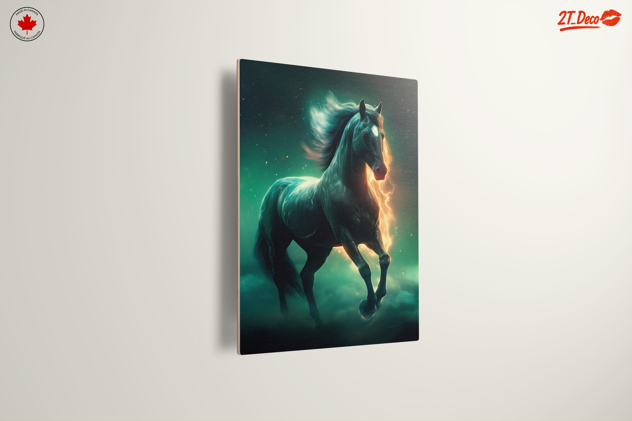 Dynamic Horse Art with Lightning Effects - Image 13