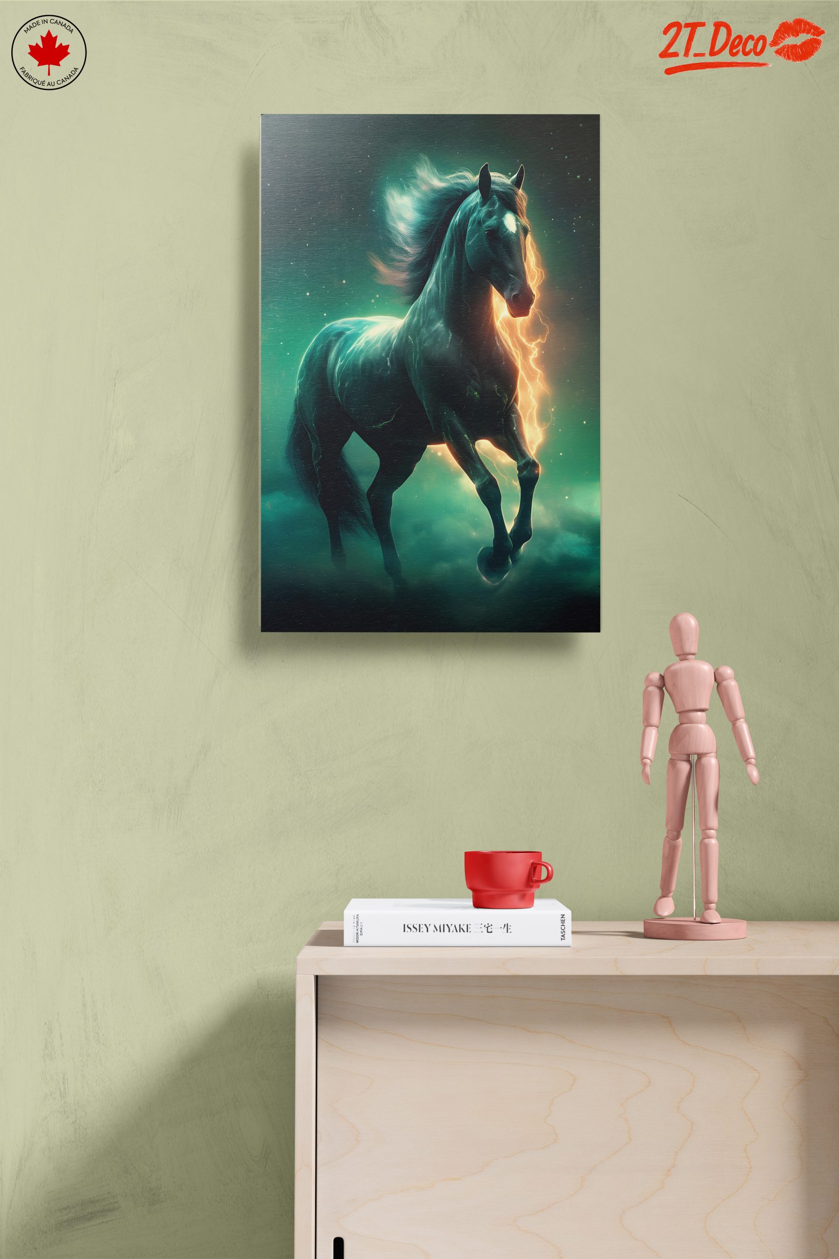 Dynamic Horse Art with Lightning Effects - Image 14