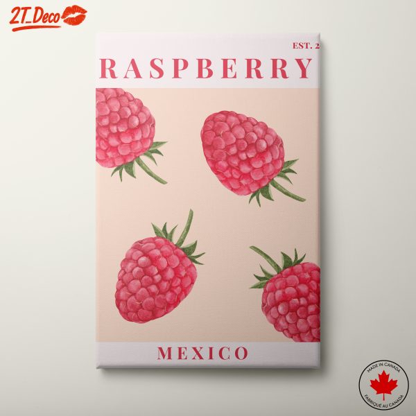 Playful Abstract Raspberry Art