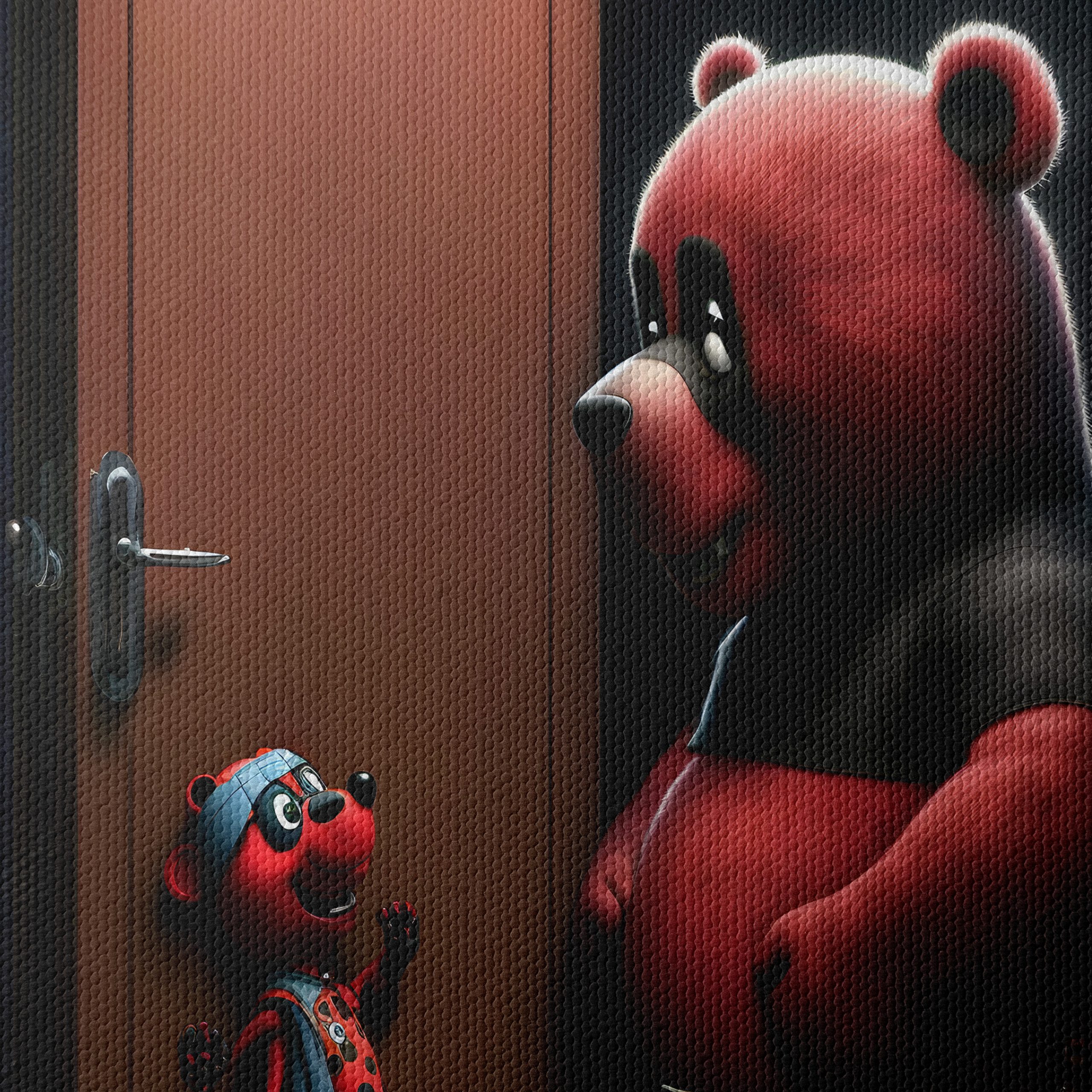 Whimsical Animated Bears In Playful Scene - Image 4