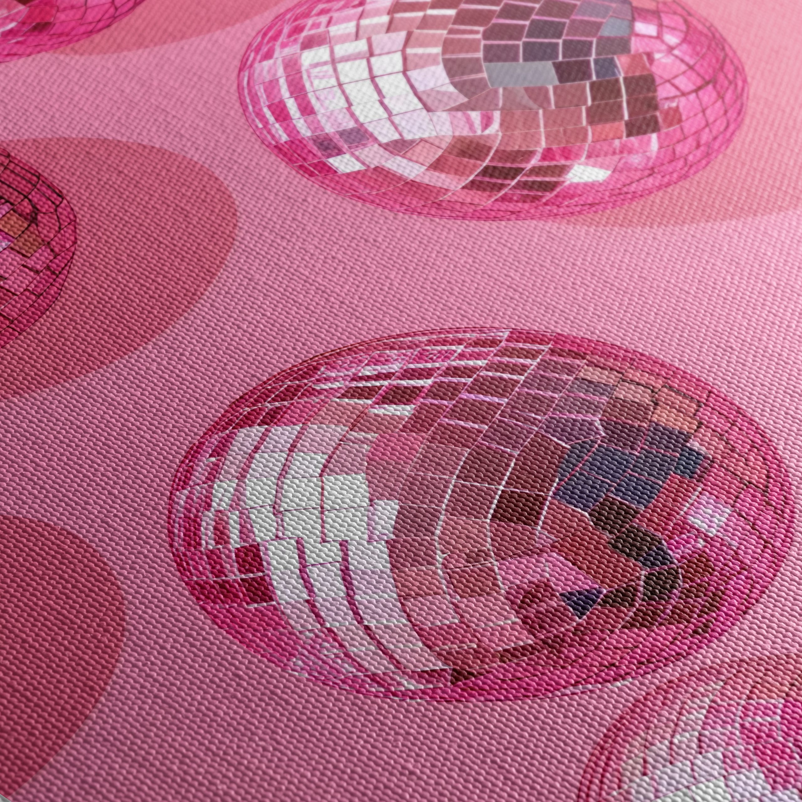 Vibrant Pink Disco Balls Art - Image 5