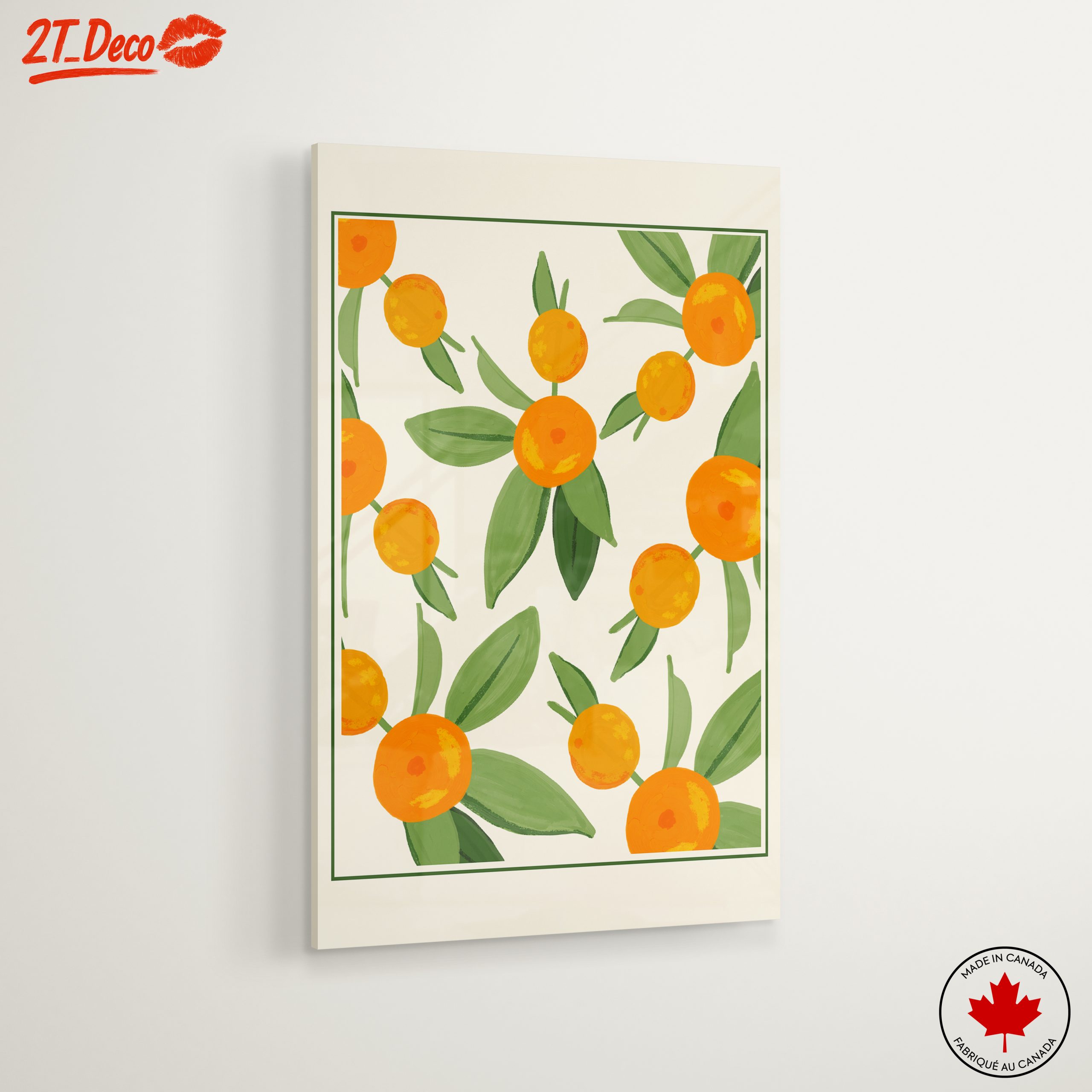 Colorful Botanical Print Featuring Oranges - Image 6