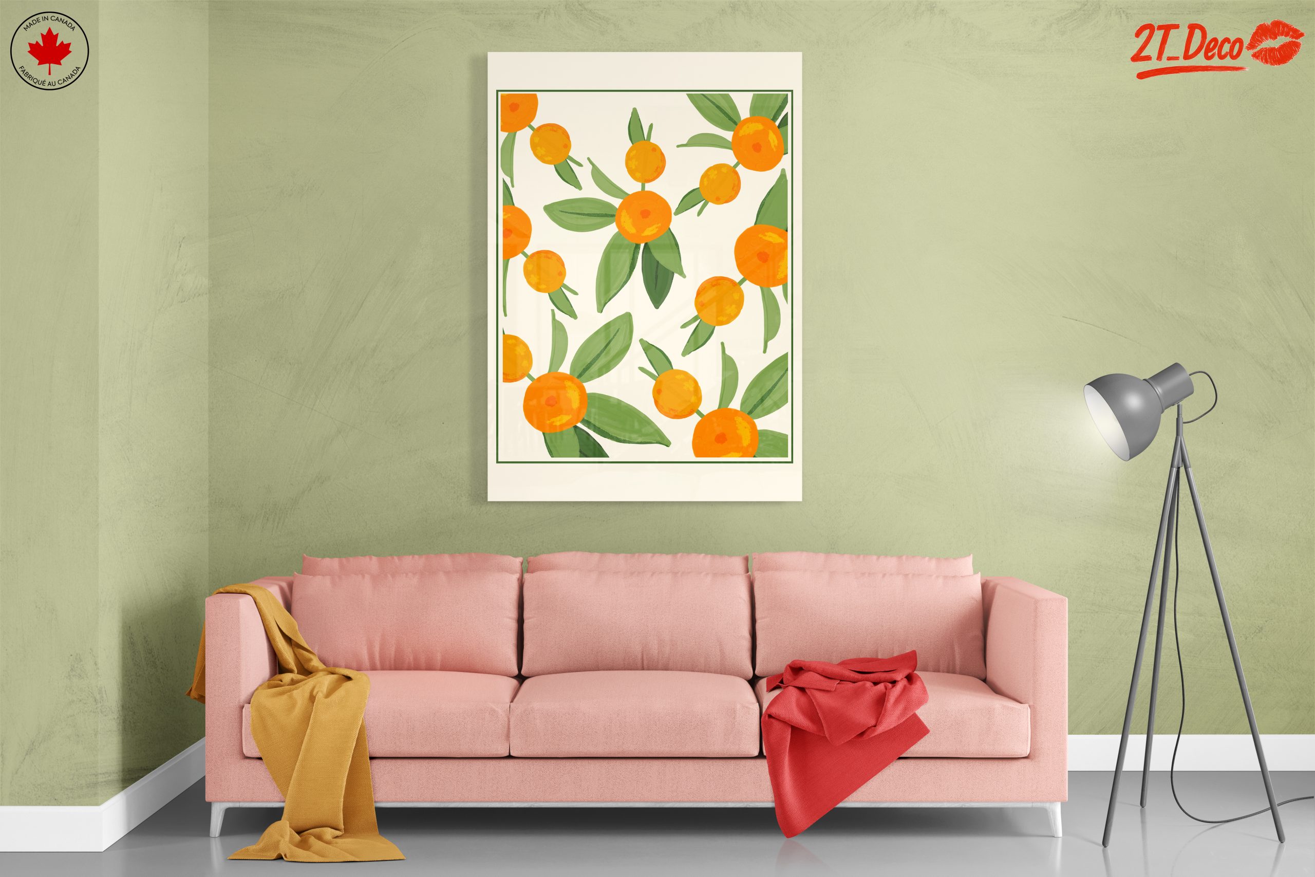 Colorful Botanical Print Featuring Oranges - Image 7