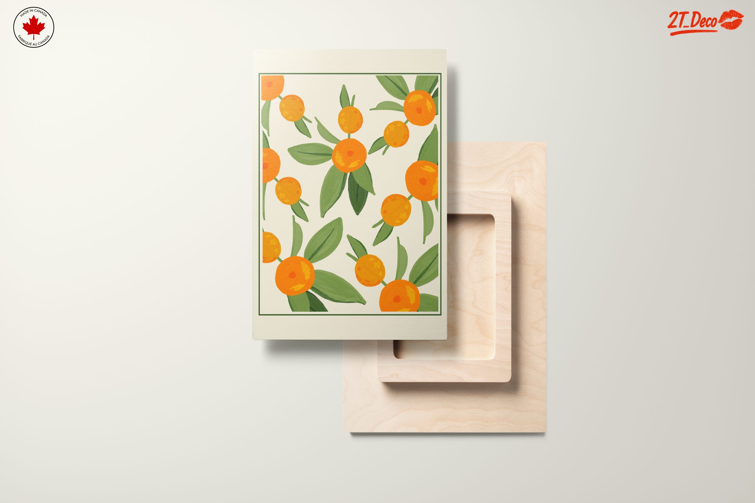 Colorful Botanical Print Featuring Oranges - Image 11
