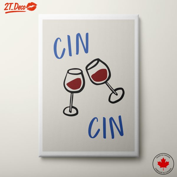 Stylized Toasting Wine Glasses Art