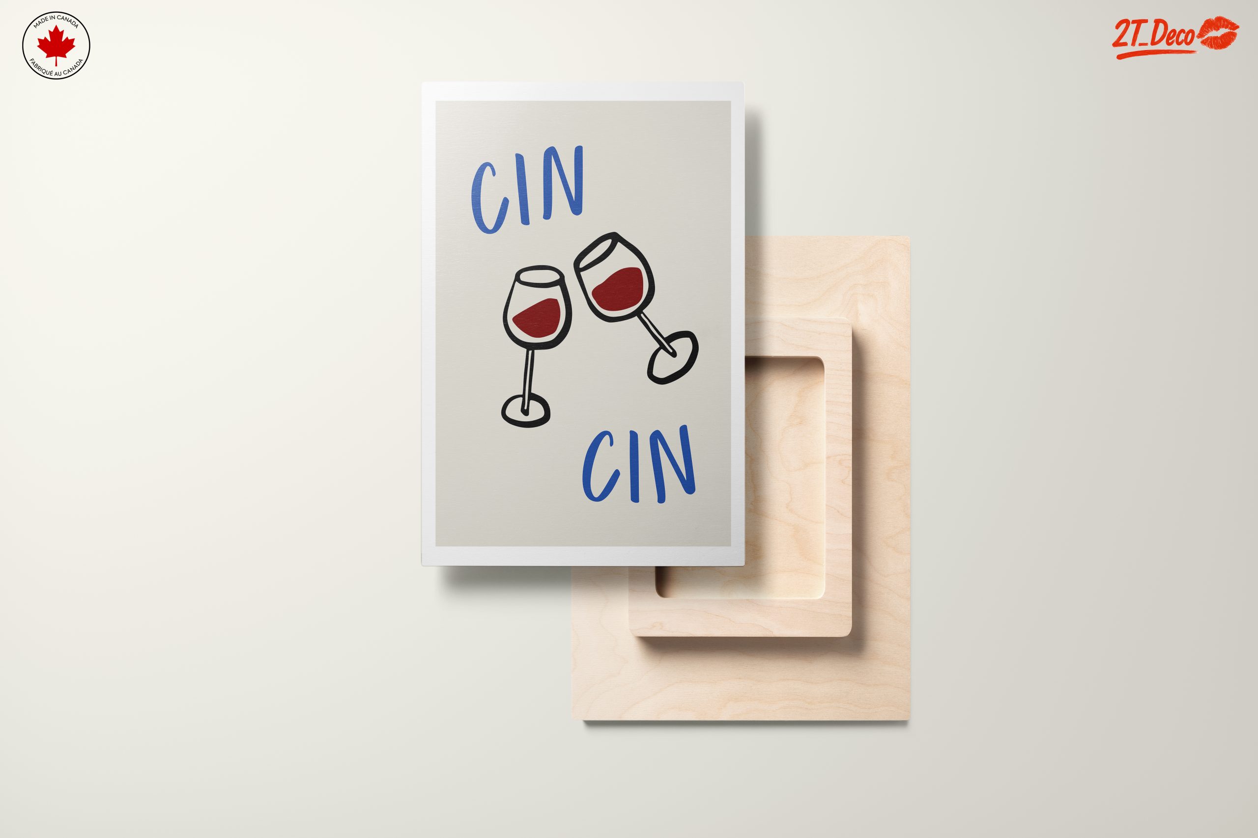 Stylized Toasting Wine Glasses Art - Image 11