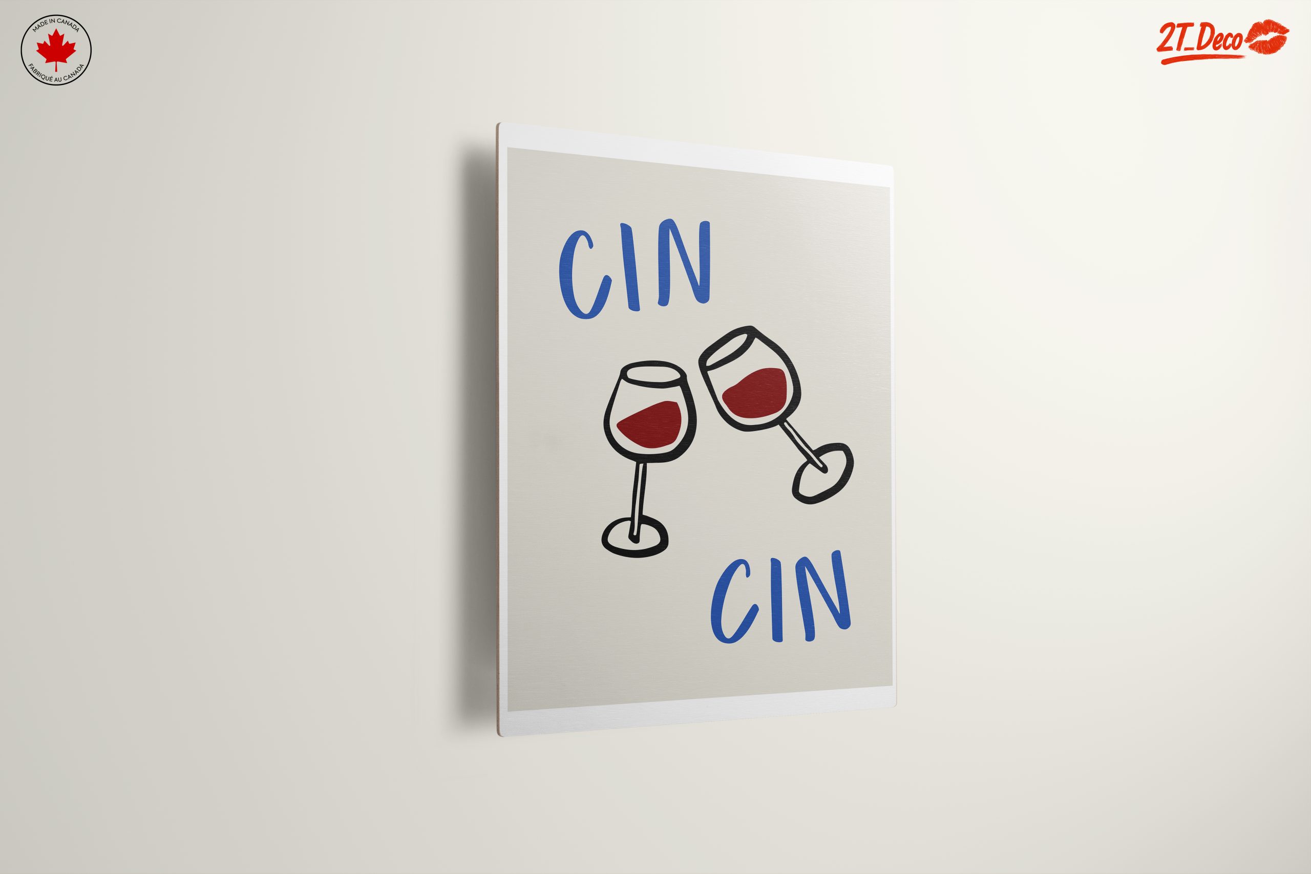 Stylized Toasting Wine Glasses Art - Image 13