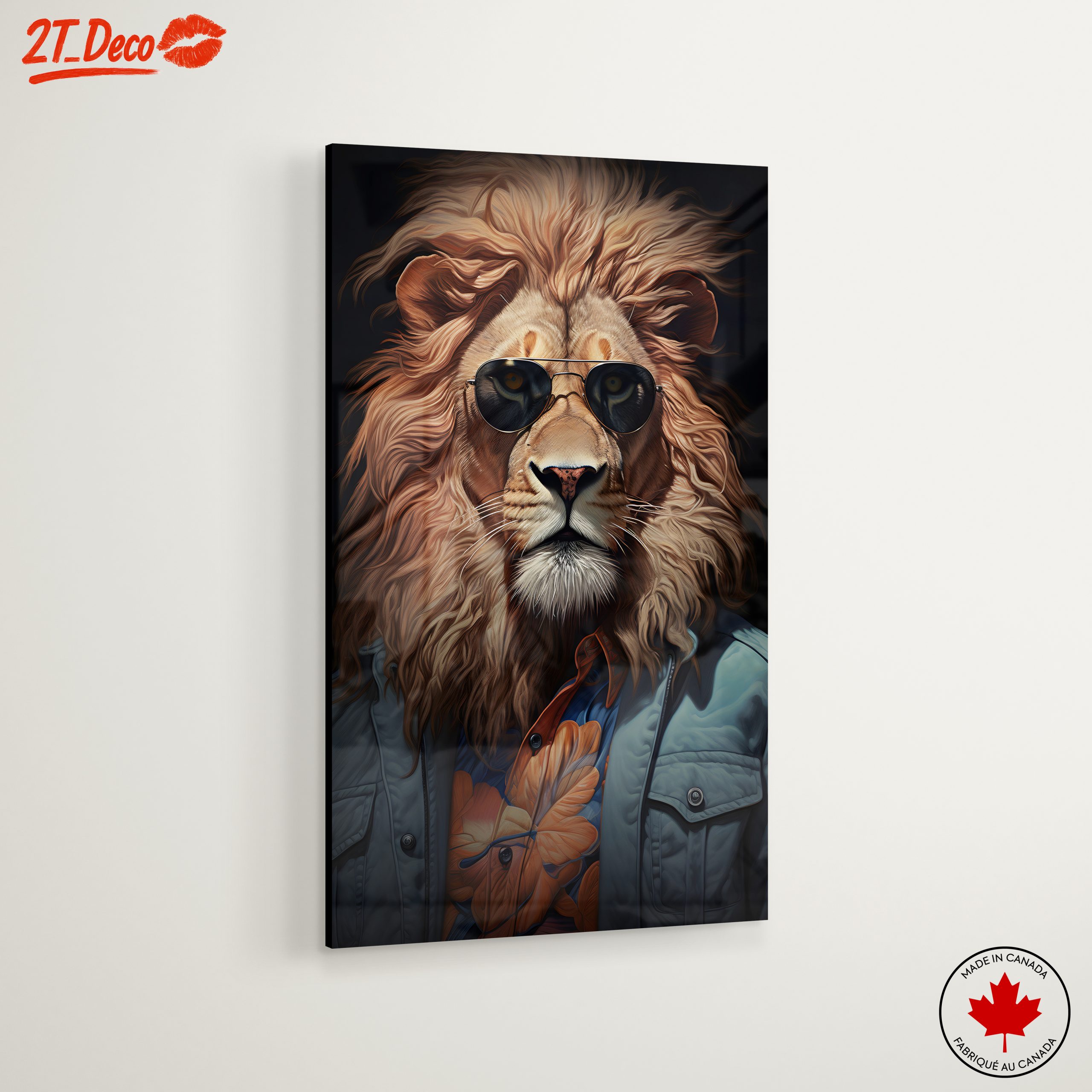 Stylish Lion Portrait with Sunglasses 2 - Image 6