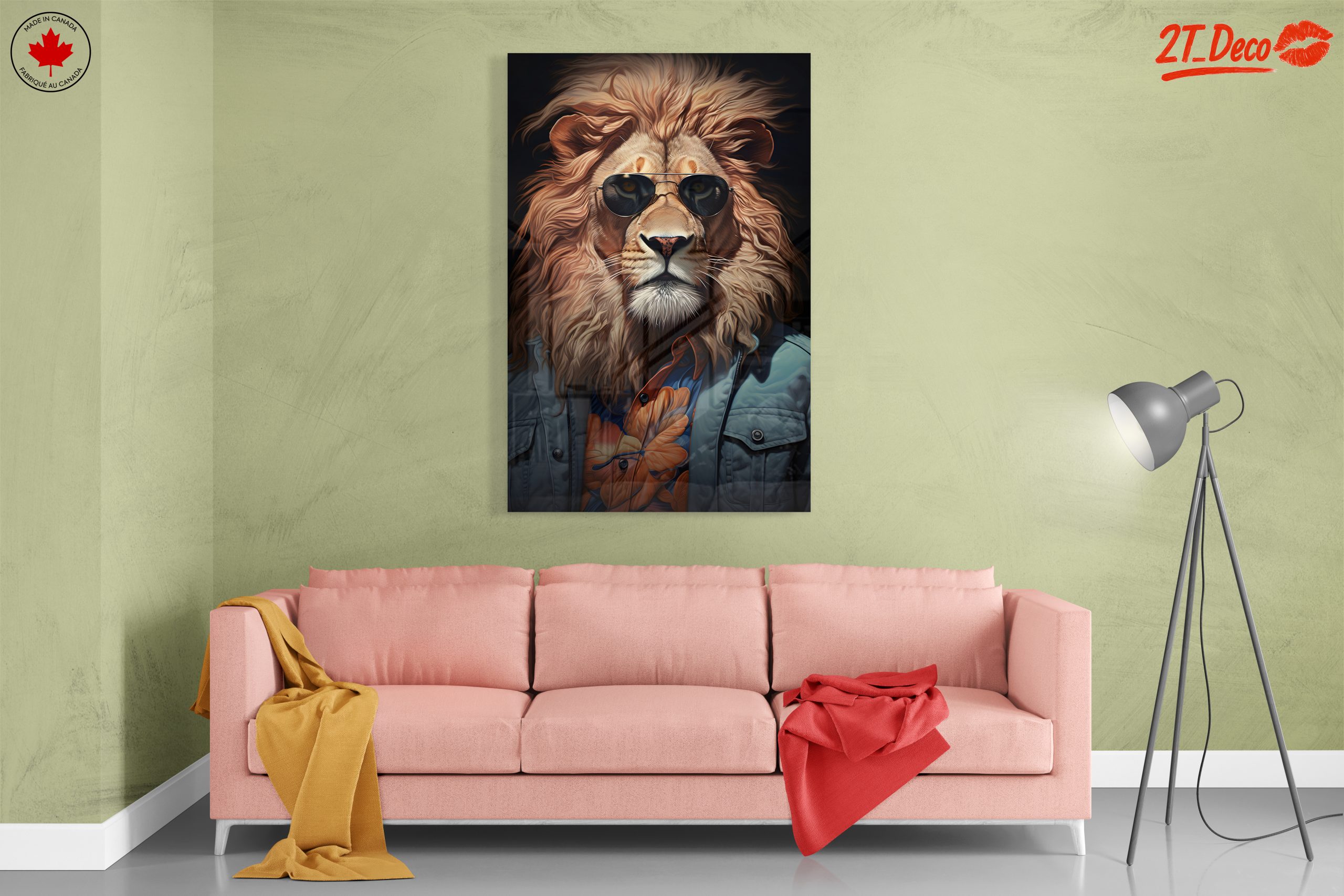 Stylish Lion Portrait with Sunglasses 2 - Image 7