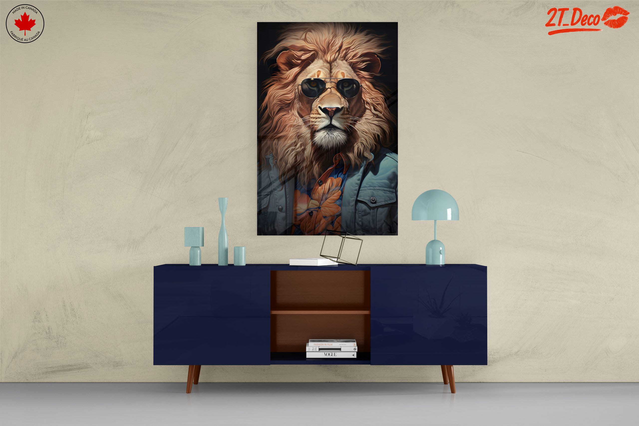Stylish Lion Portrait with Sunglasses 2 - Image 8