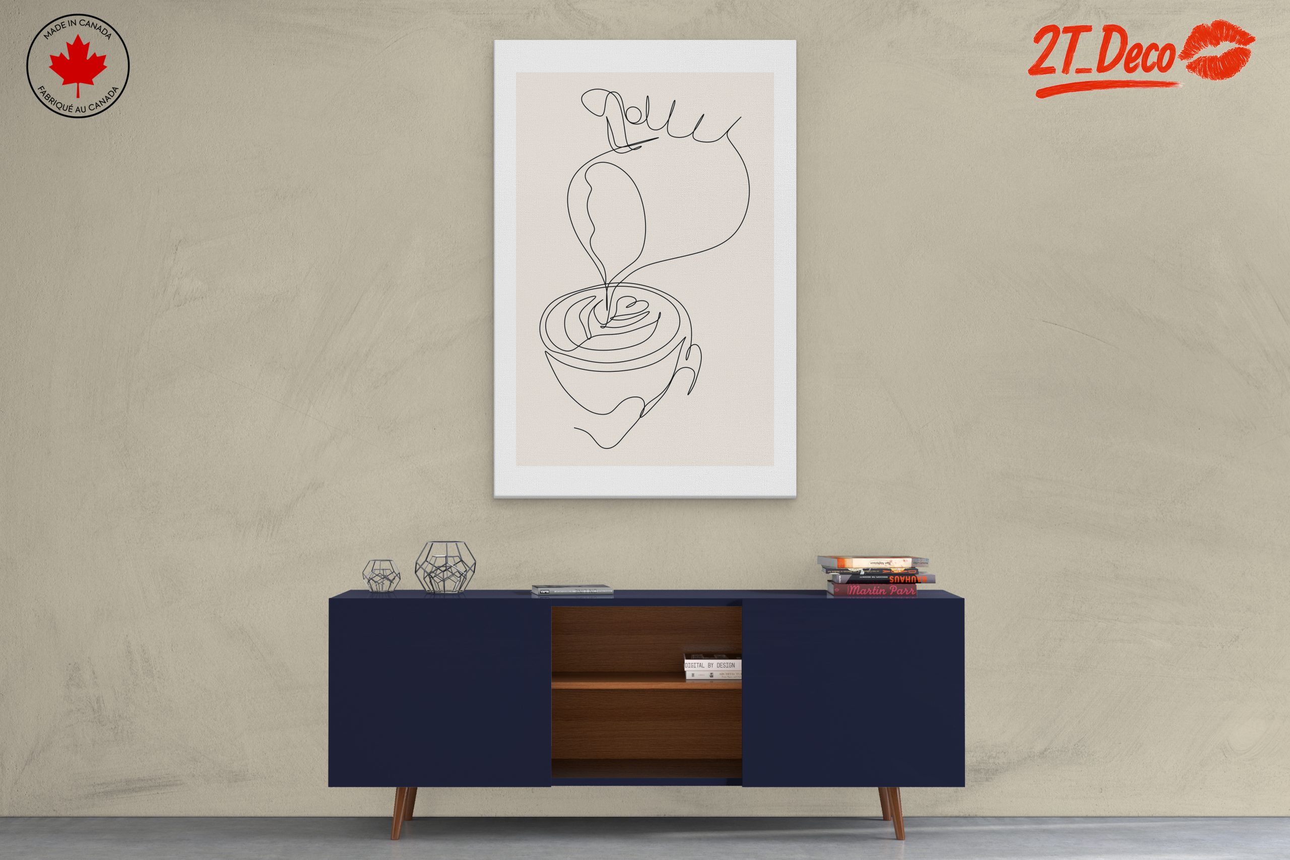 Minimalist Floral Line Drawing Art - Image 3