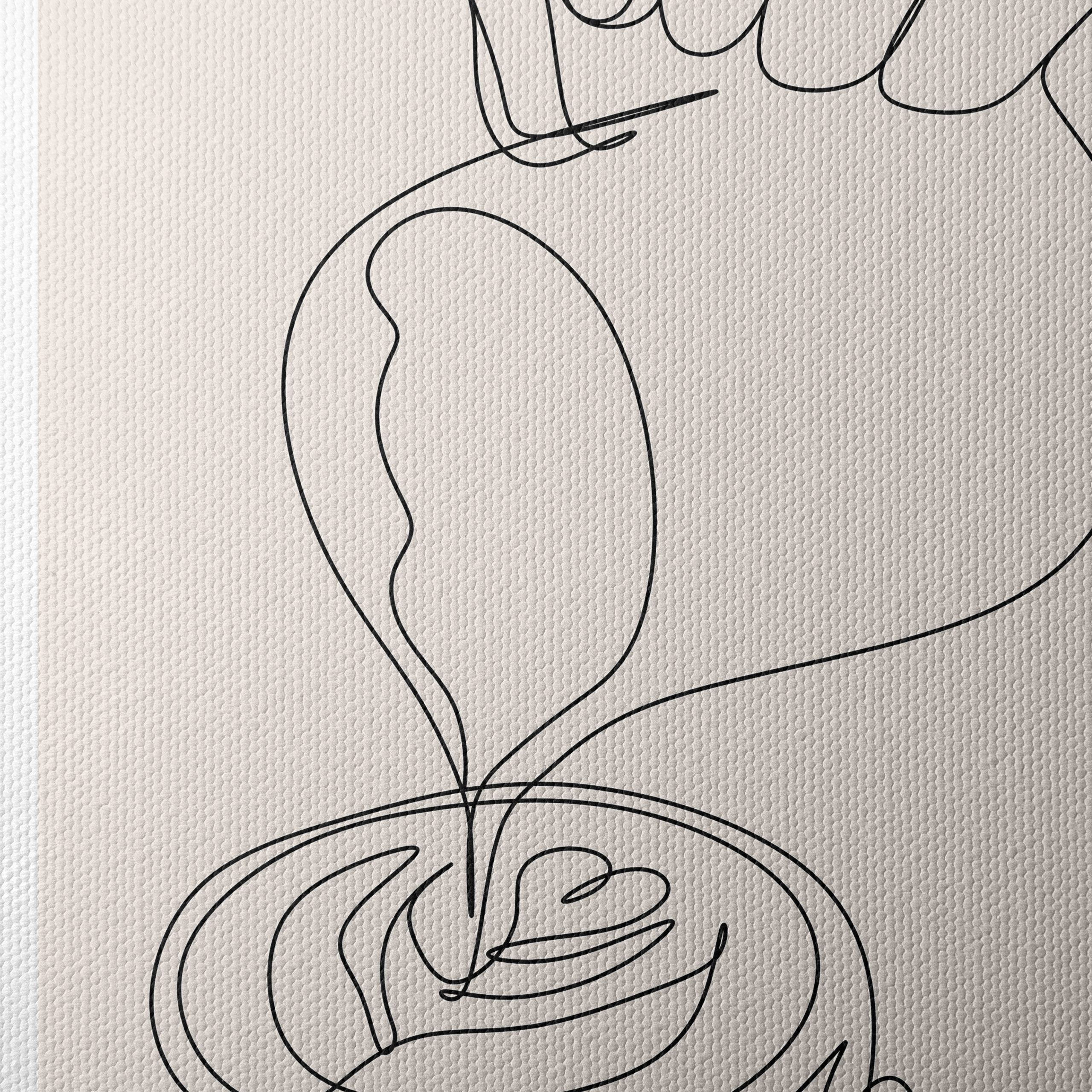 Minimalist Floral Line Drawing Art - Image 4