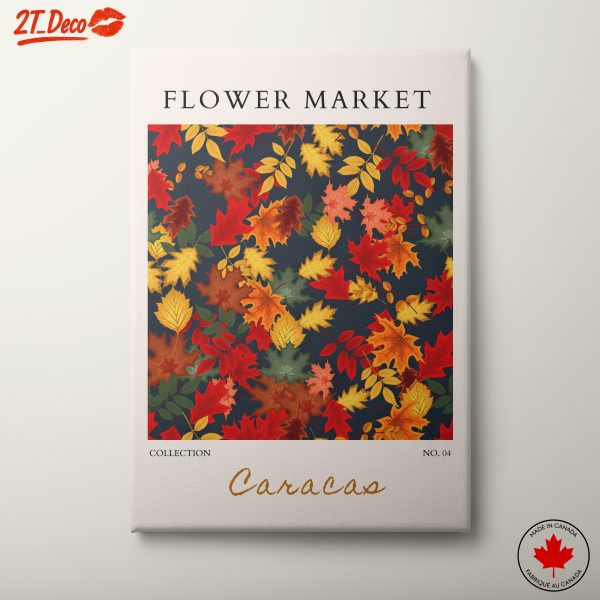 Colorful Botanical Leaf Art for Home Décor