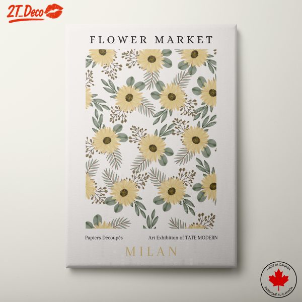 Flower Market Art with Sunflowers