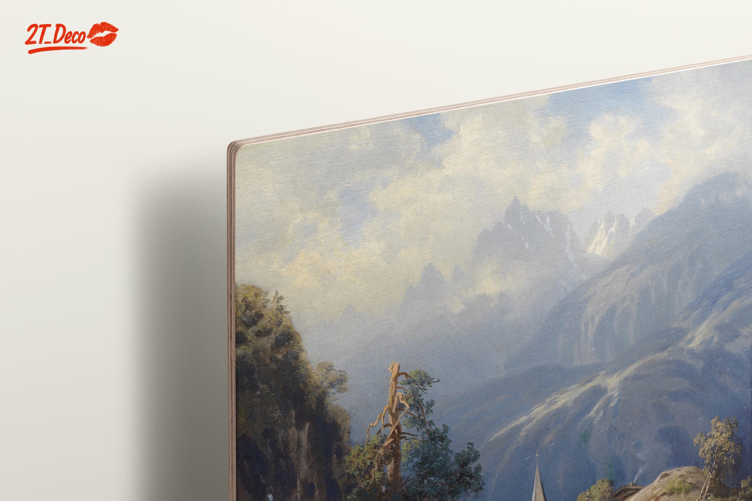Scenic Adventure Landscape with Mountain Village - Image 15