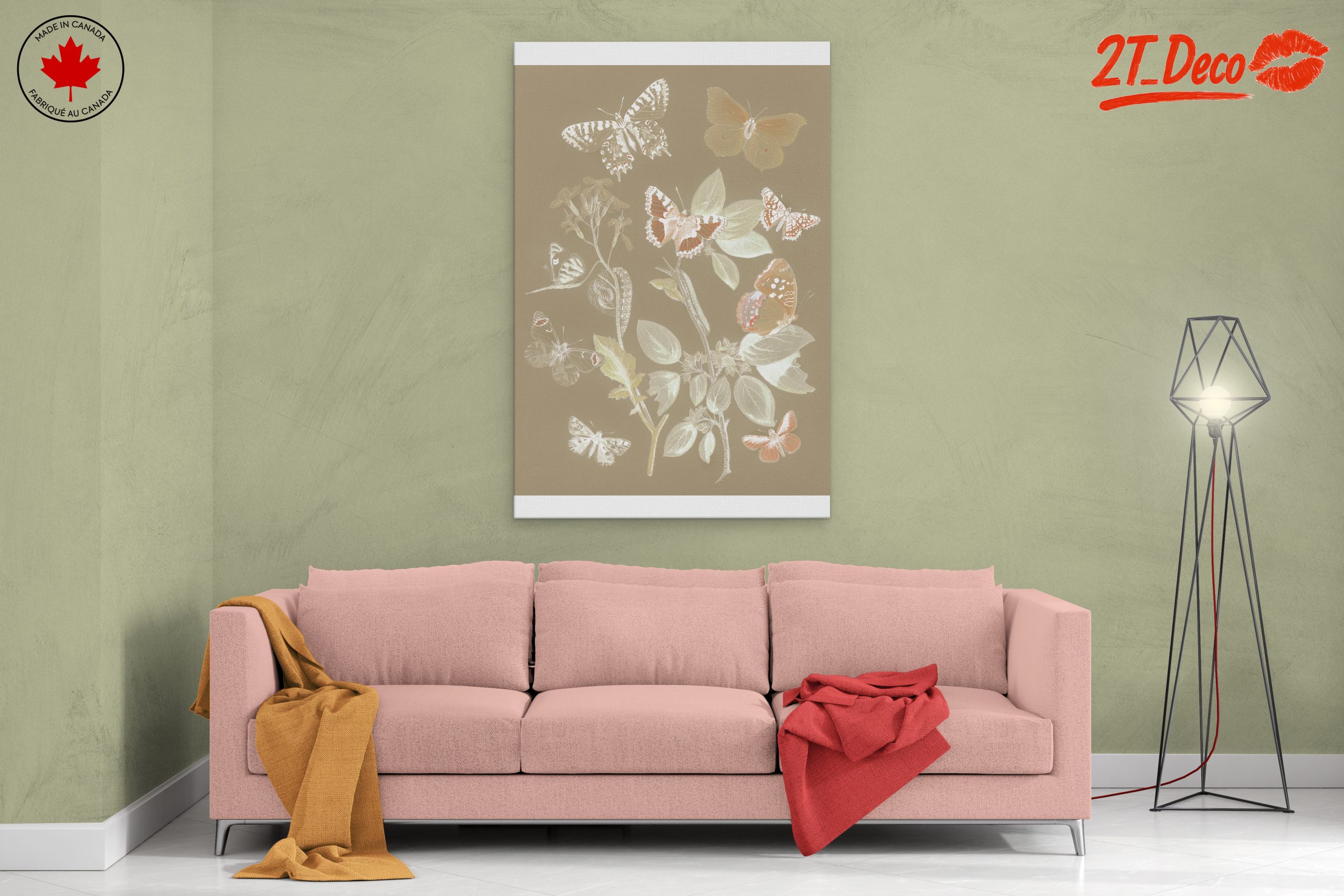 Collection of Beautiful Butterflies on a Leafy Background - Image 2