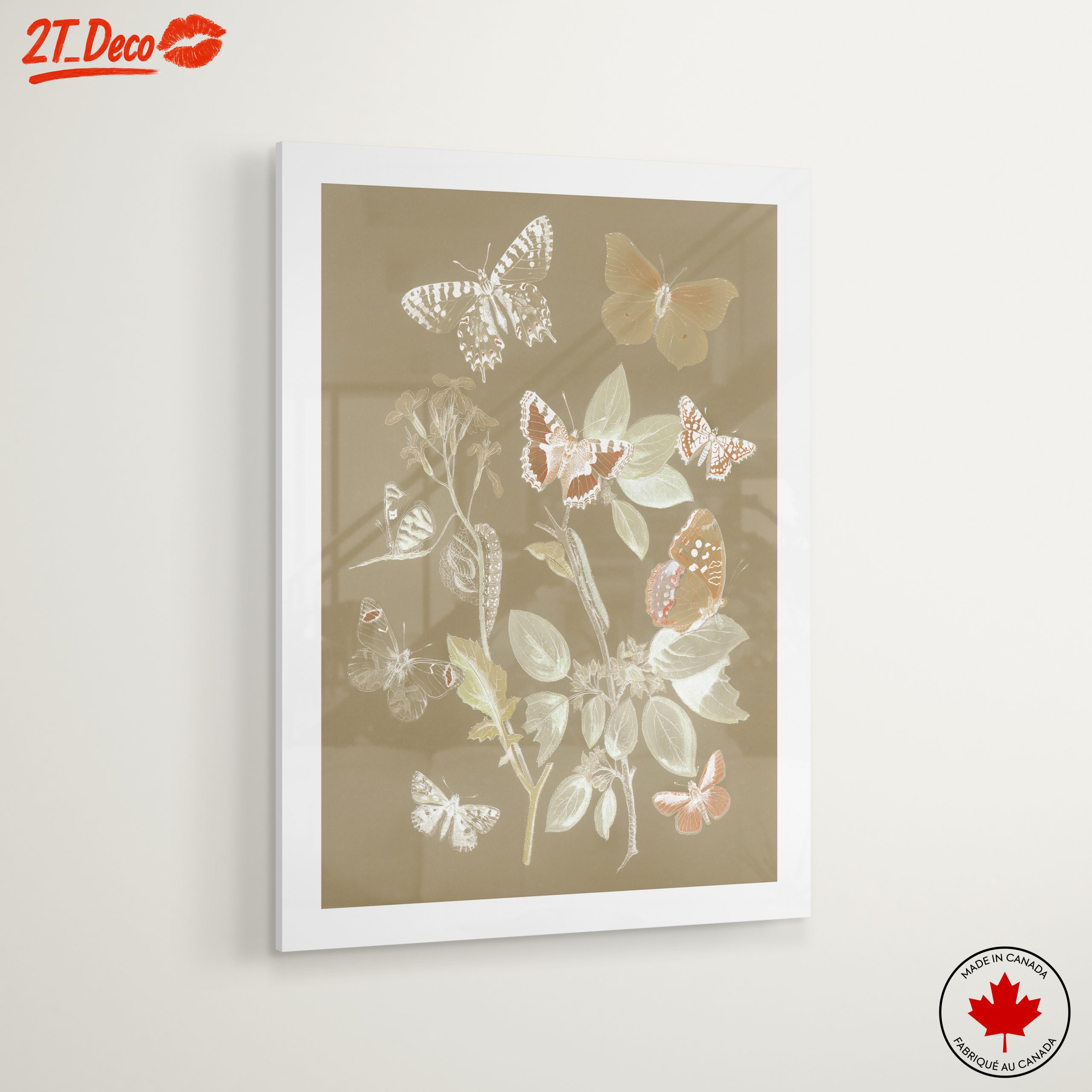 Collection of Beautiful Butterflies on a Leafy Background - Image 6