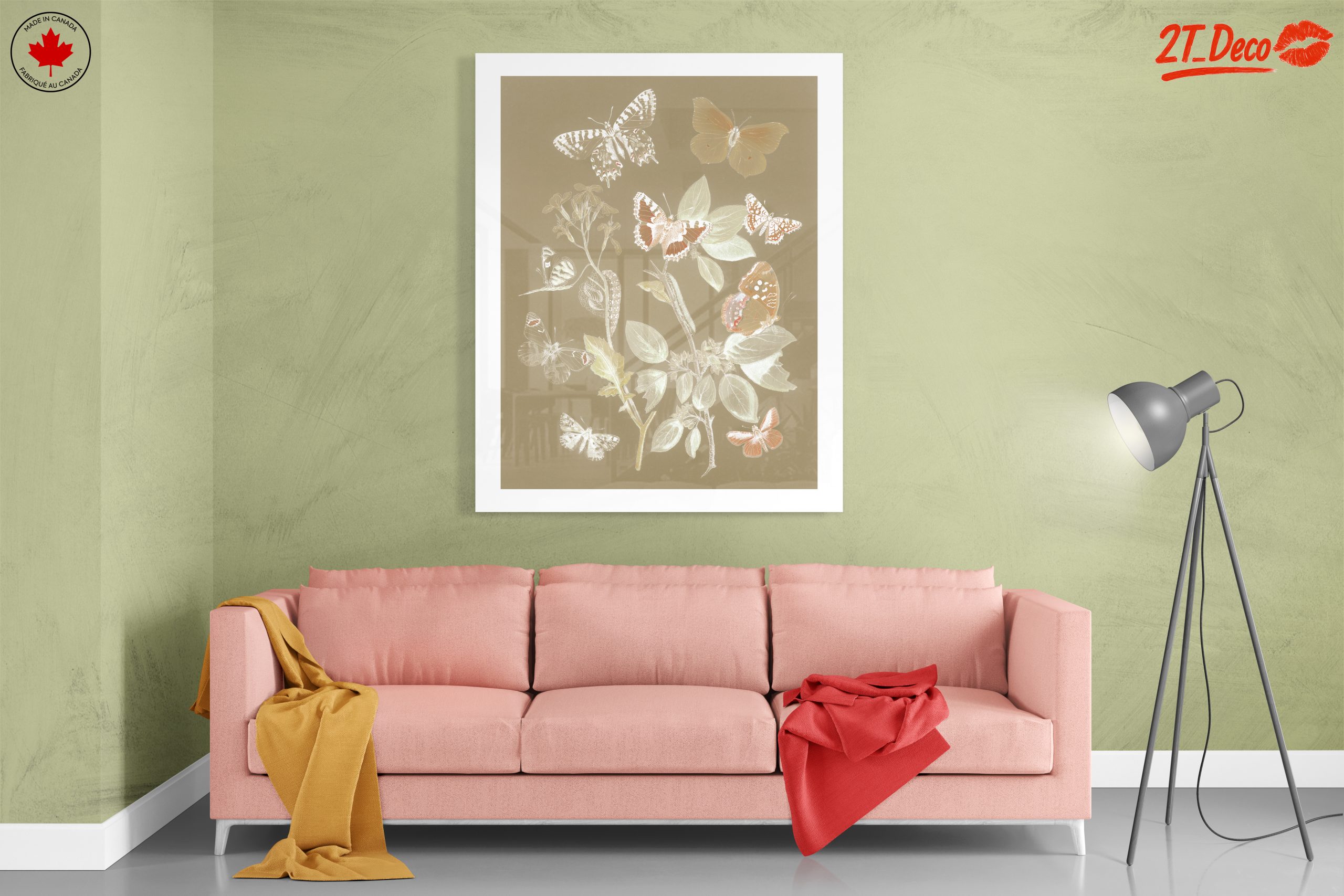 Collection of Beautiful Butterflies on a Leafy Background - Image 7