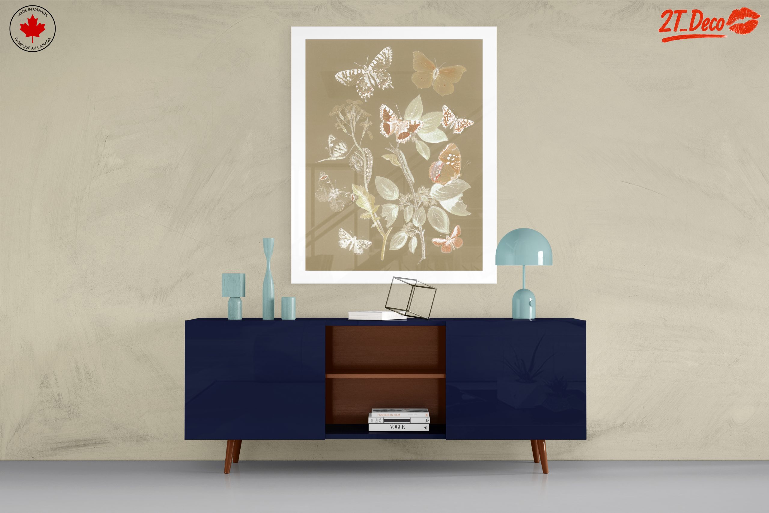 Collection of Beautiful Butterflies on a Leafy Background - Image 8