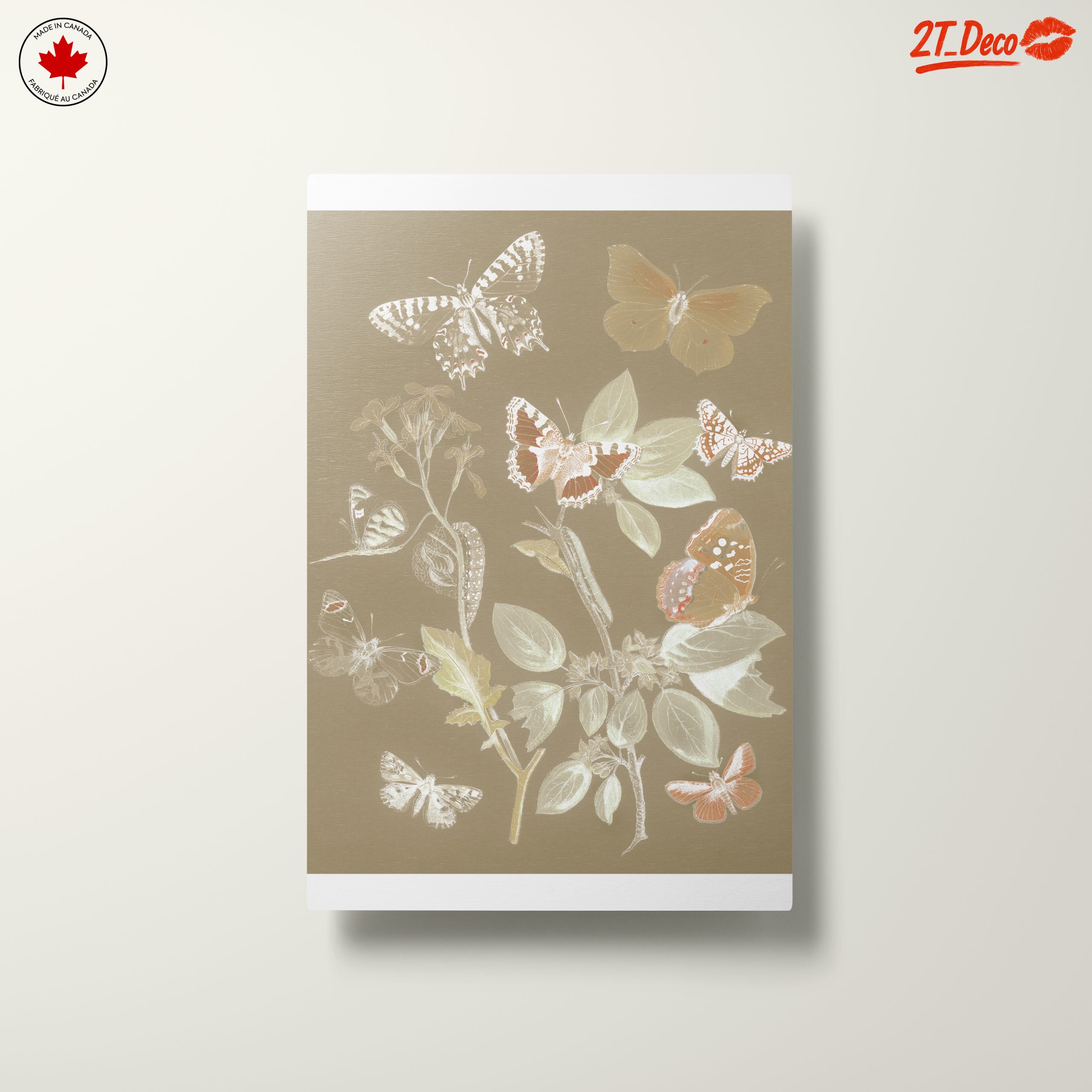Collection of Beautiful Butterflies on a Leafy Background - Image 10