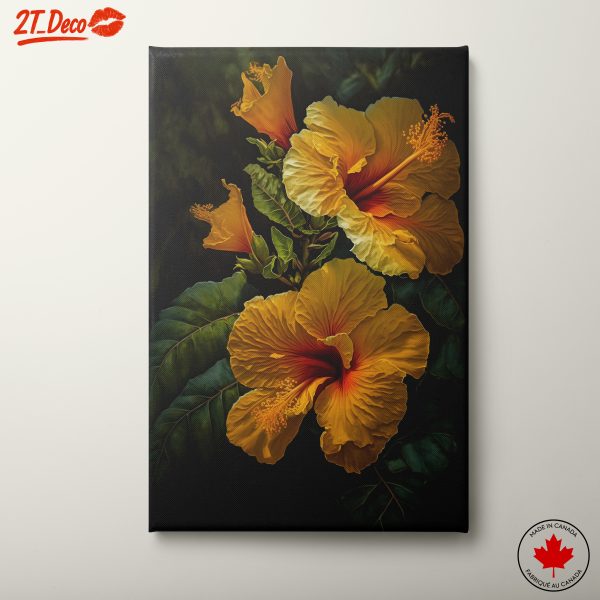 Vibrant Hibiscus Floral Art