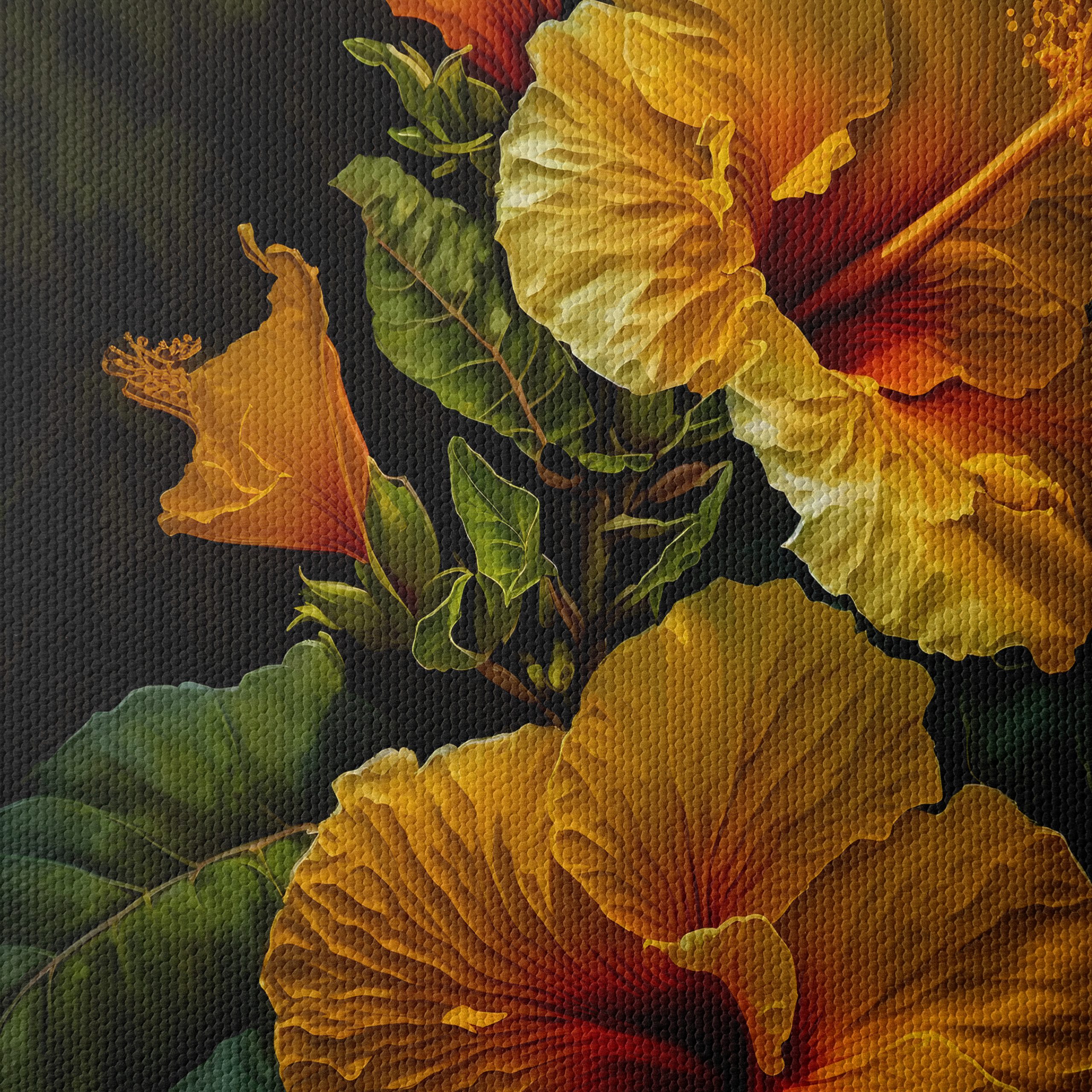 Vibrant Hibiscus Floral Art - Image 4