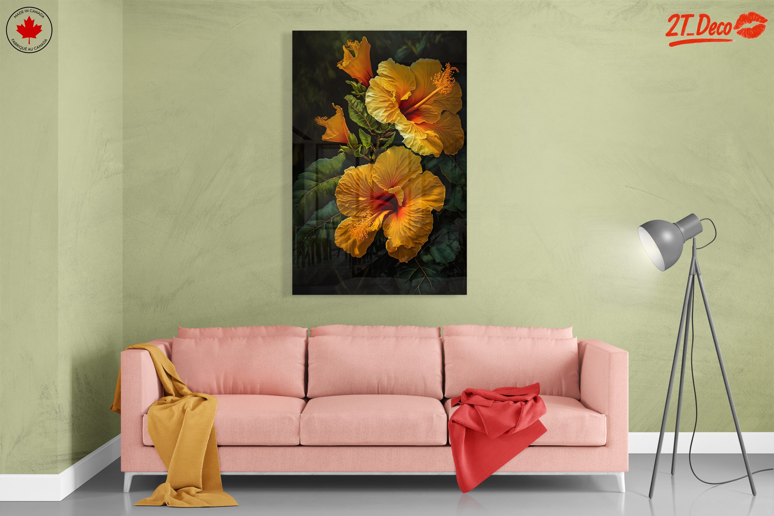 Vibrant Hibiscus Floral Art - Image 7