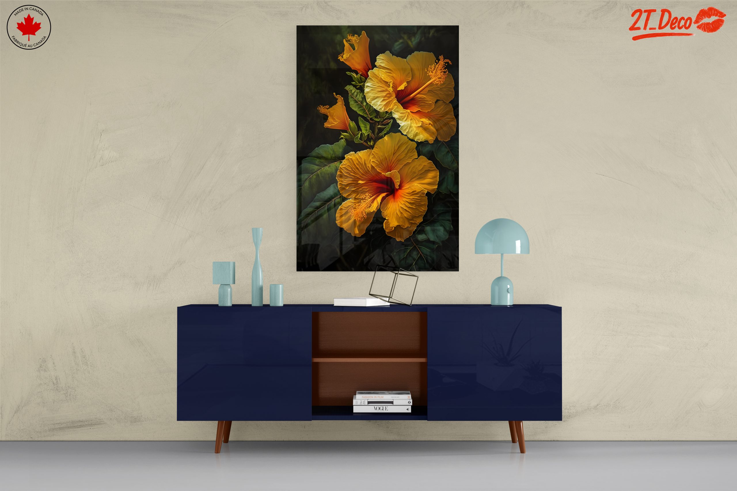 Vibrant Hibiscus Floral Art - Image 8