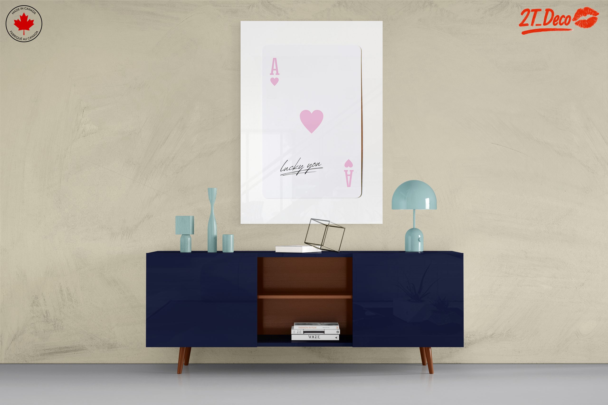 Stylized Playing Card Design with Lucky You Message - Image 8