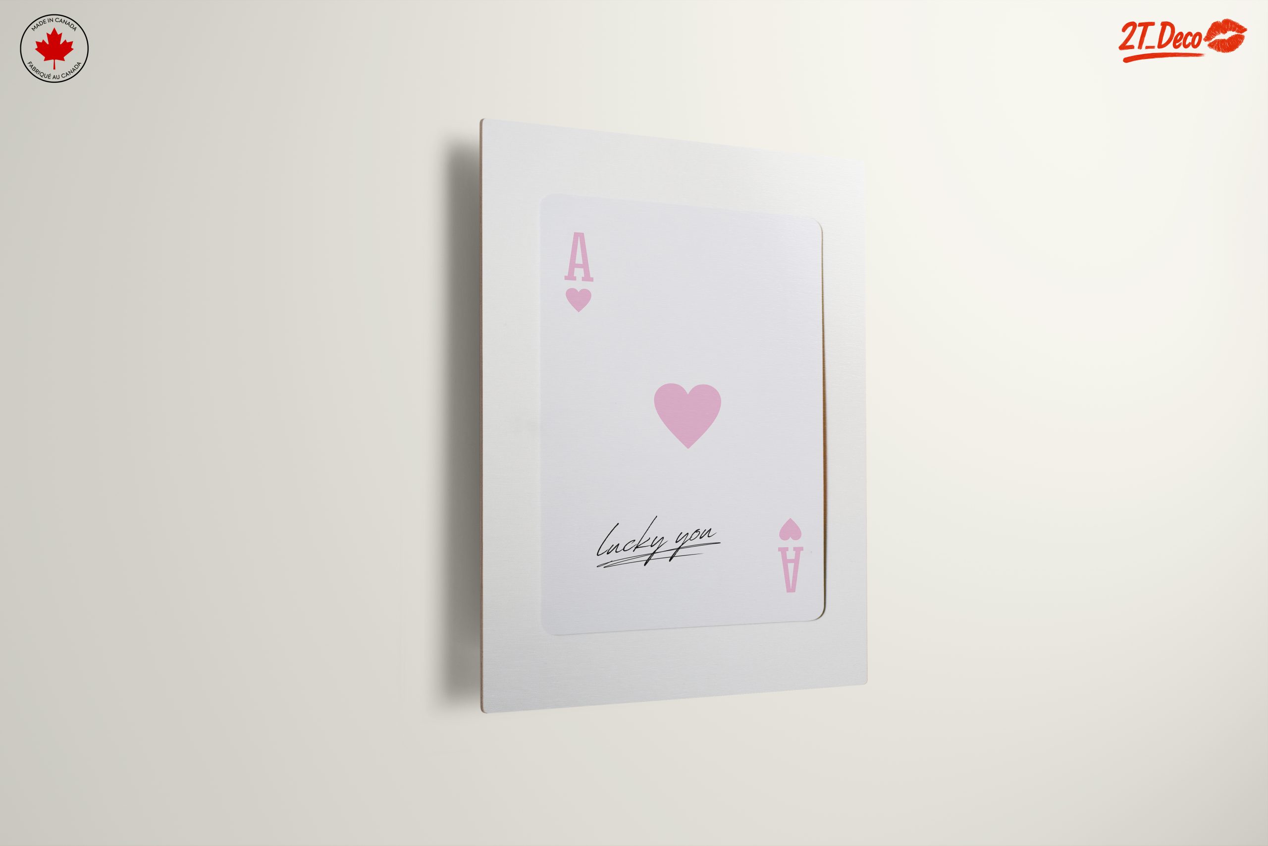 Stylized Playing Card Design with Lucky You Message - Image 13