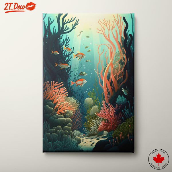 Vibrant Underwater Coral Reef Scene