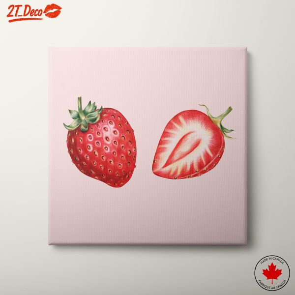 Strawberry Art for Kitchen Decor