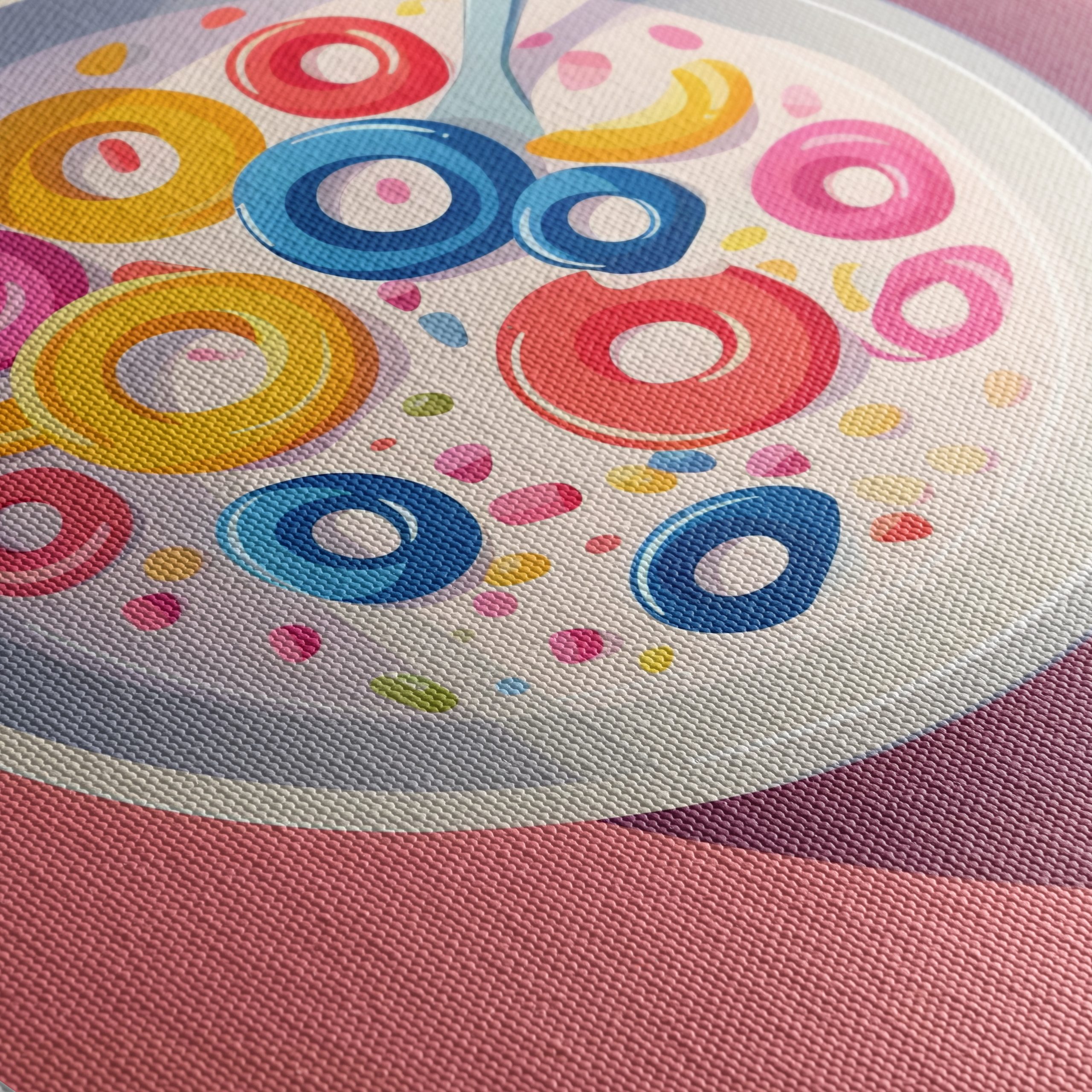 Colorful Abstract Food Artwork with Cereal - Image 5