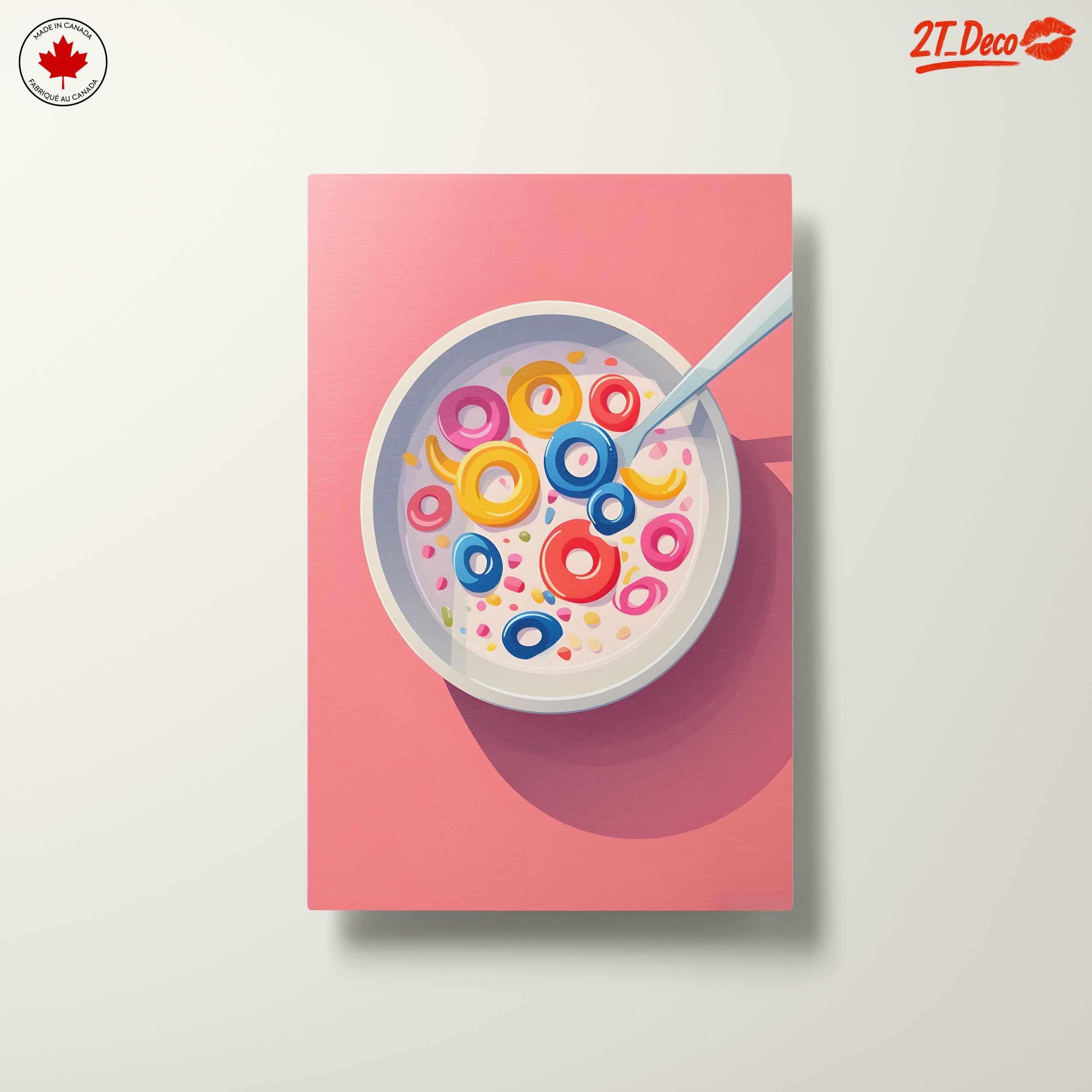 Colorful Abstract Food Artwork with Cereal - Image 10