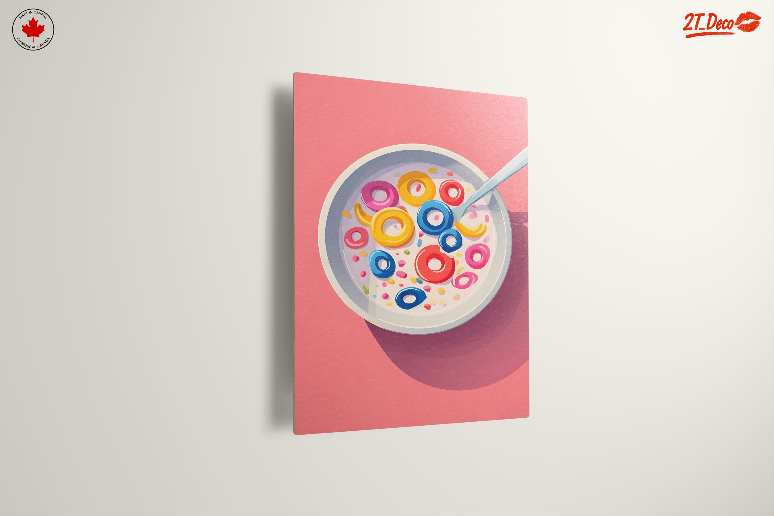Colorful Abstract Food Artwork with Cereal - Image 13