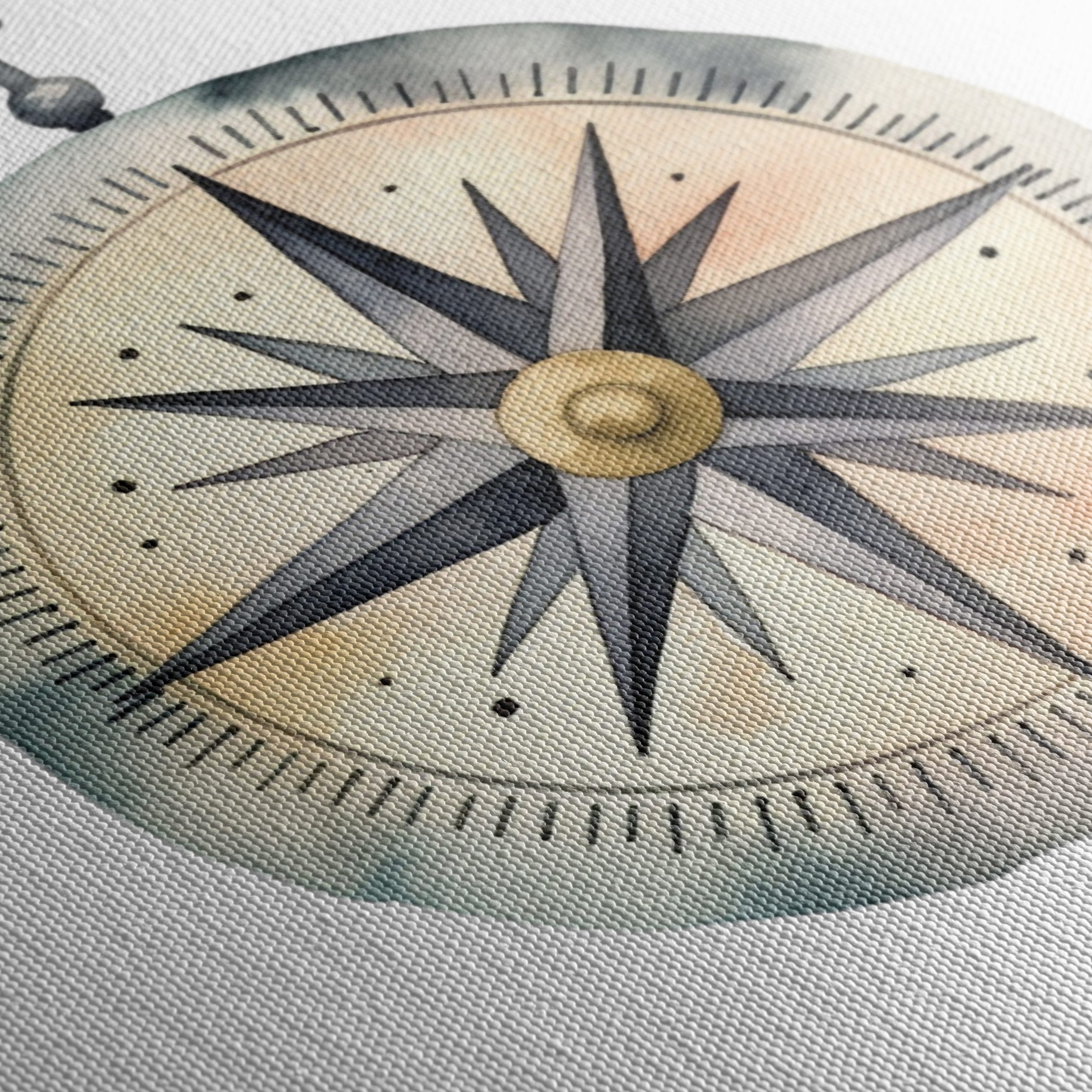 Vibrant Compass Watercolor Art 2 - Image 5