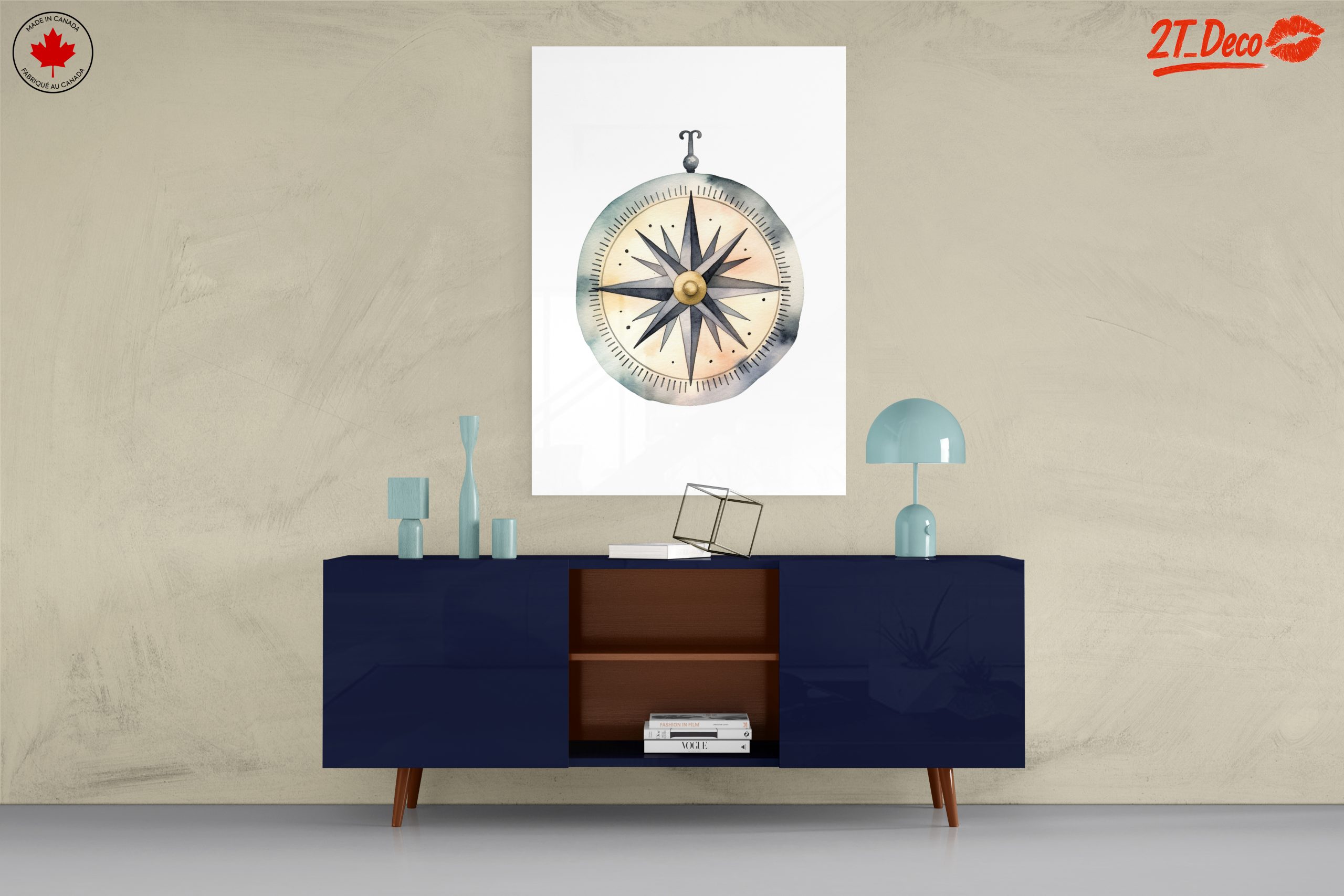 Vibrant Compass Watercolor Art 2 - Image 8