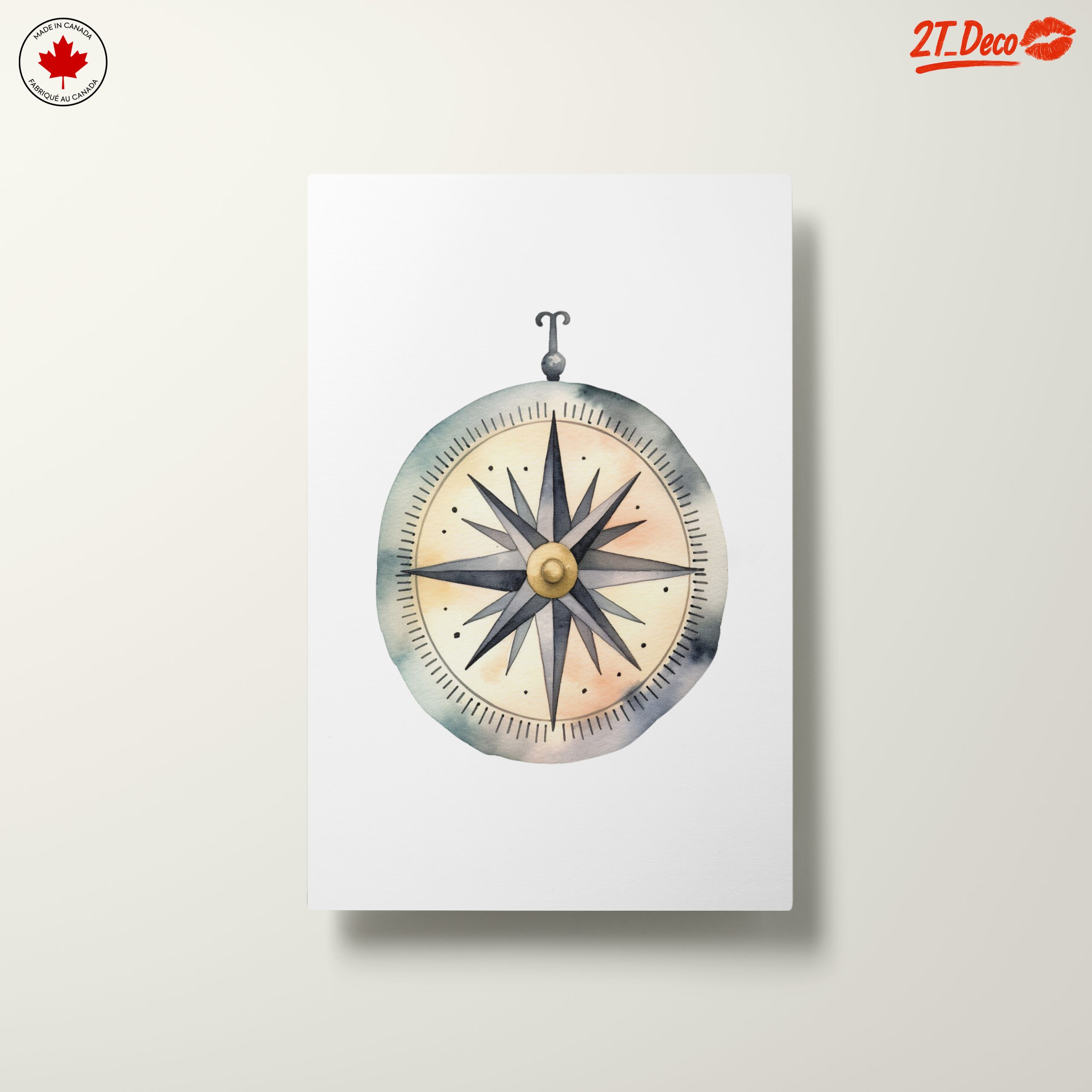 Vibrant Compass Watercolor Art 2 - Image 10